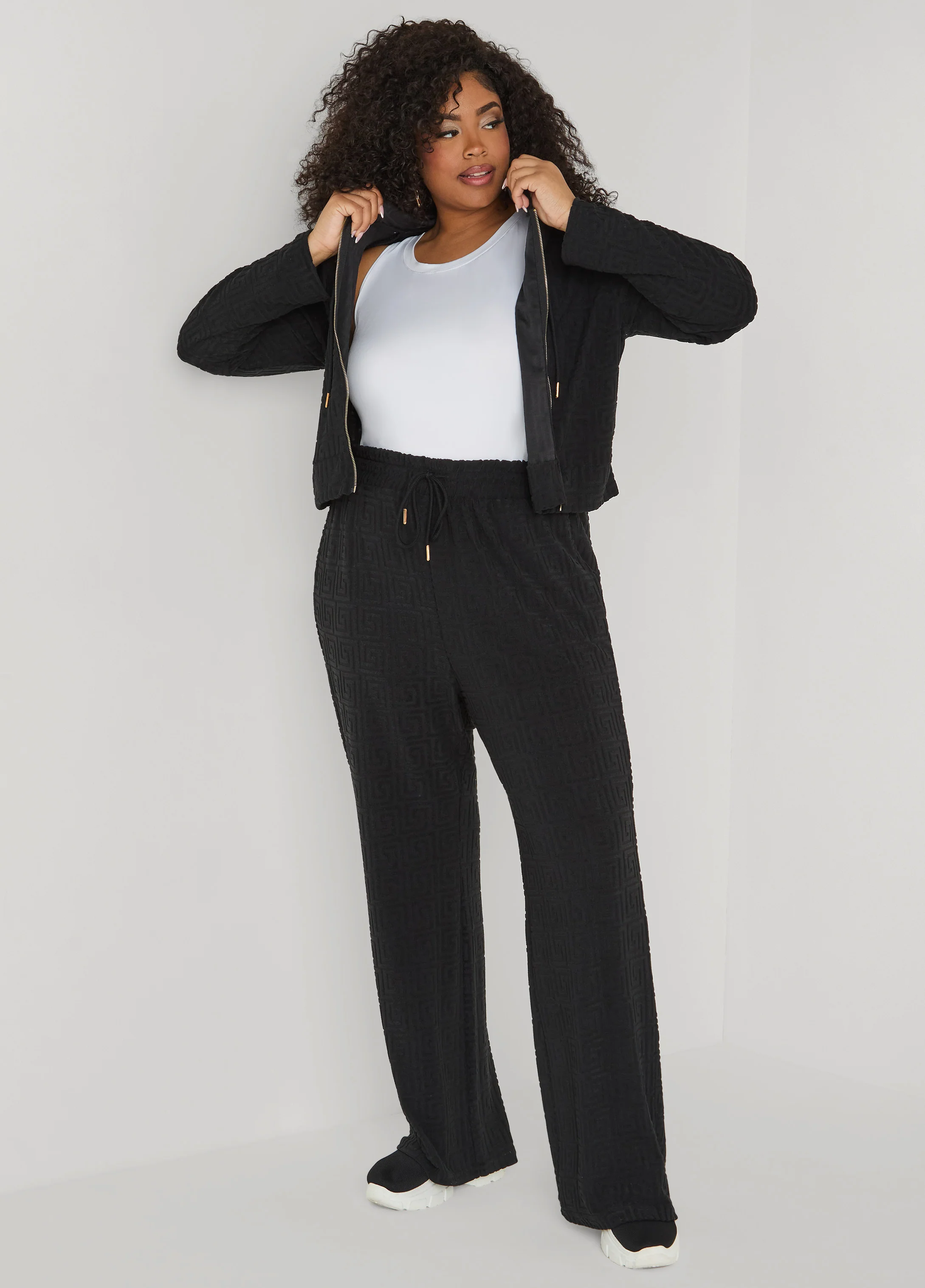 Greek Key Wide Leg Pants - Image 7