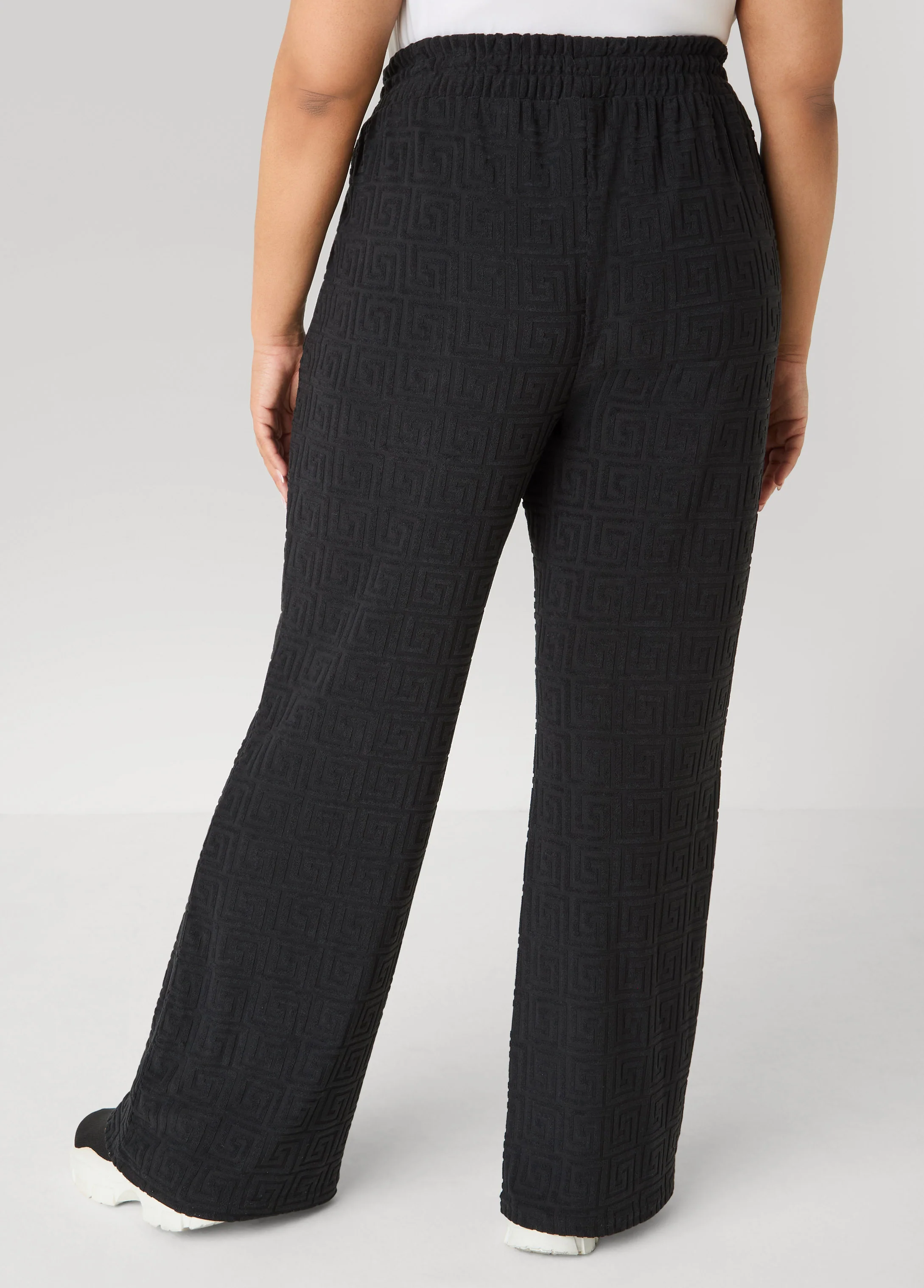 Greek Key Wide Leg Pants - Image 8
