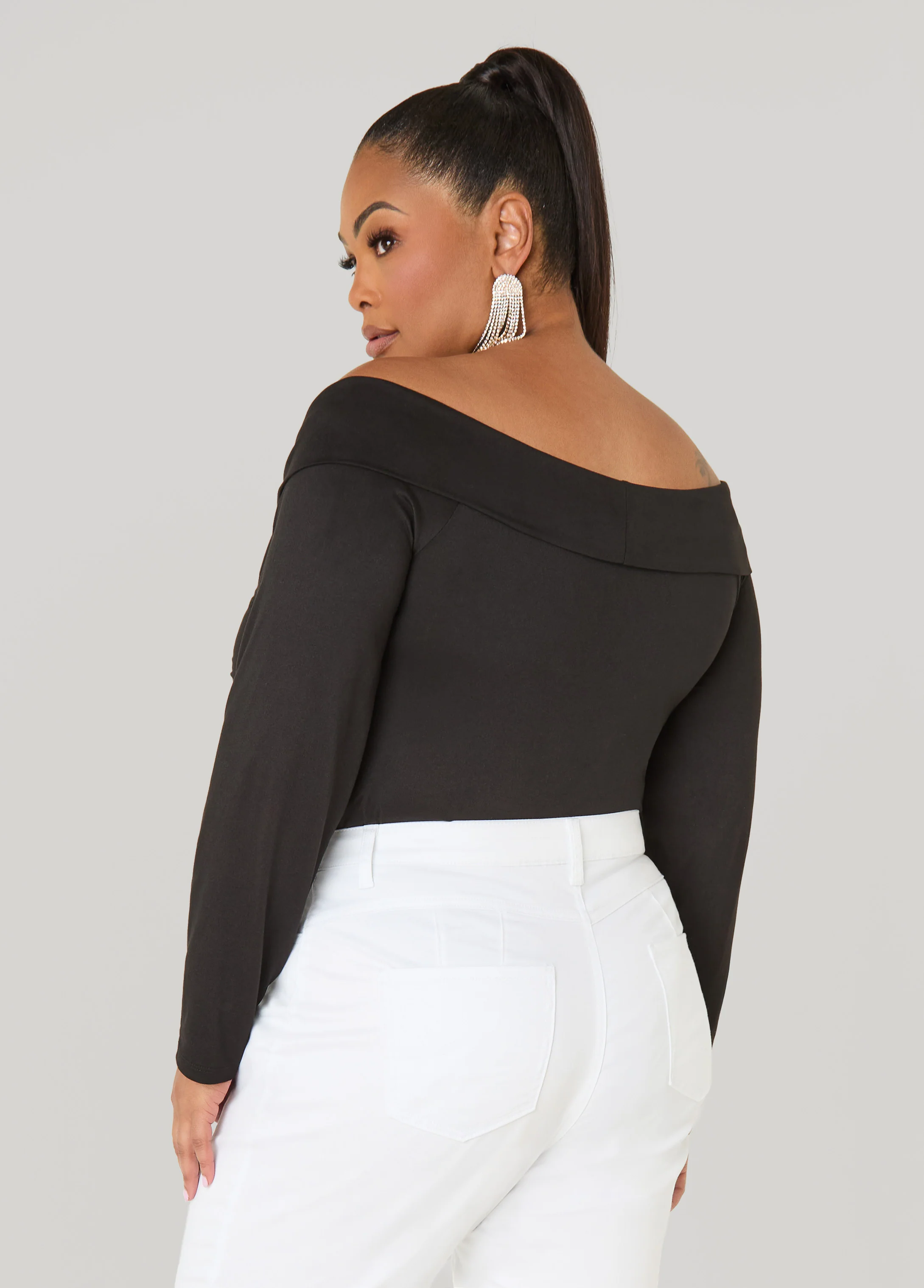 Knotted Long Sleeved Bodysuit - Image 2