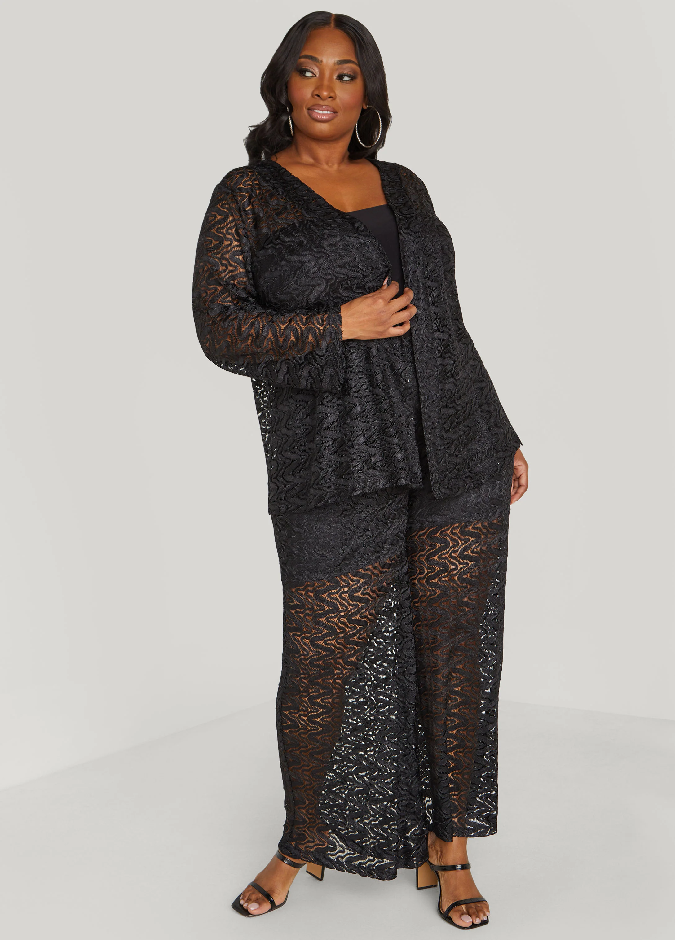 Wide Leg Lace Pants - Image 6