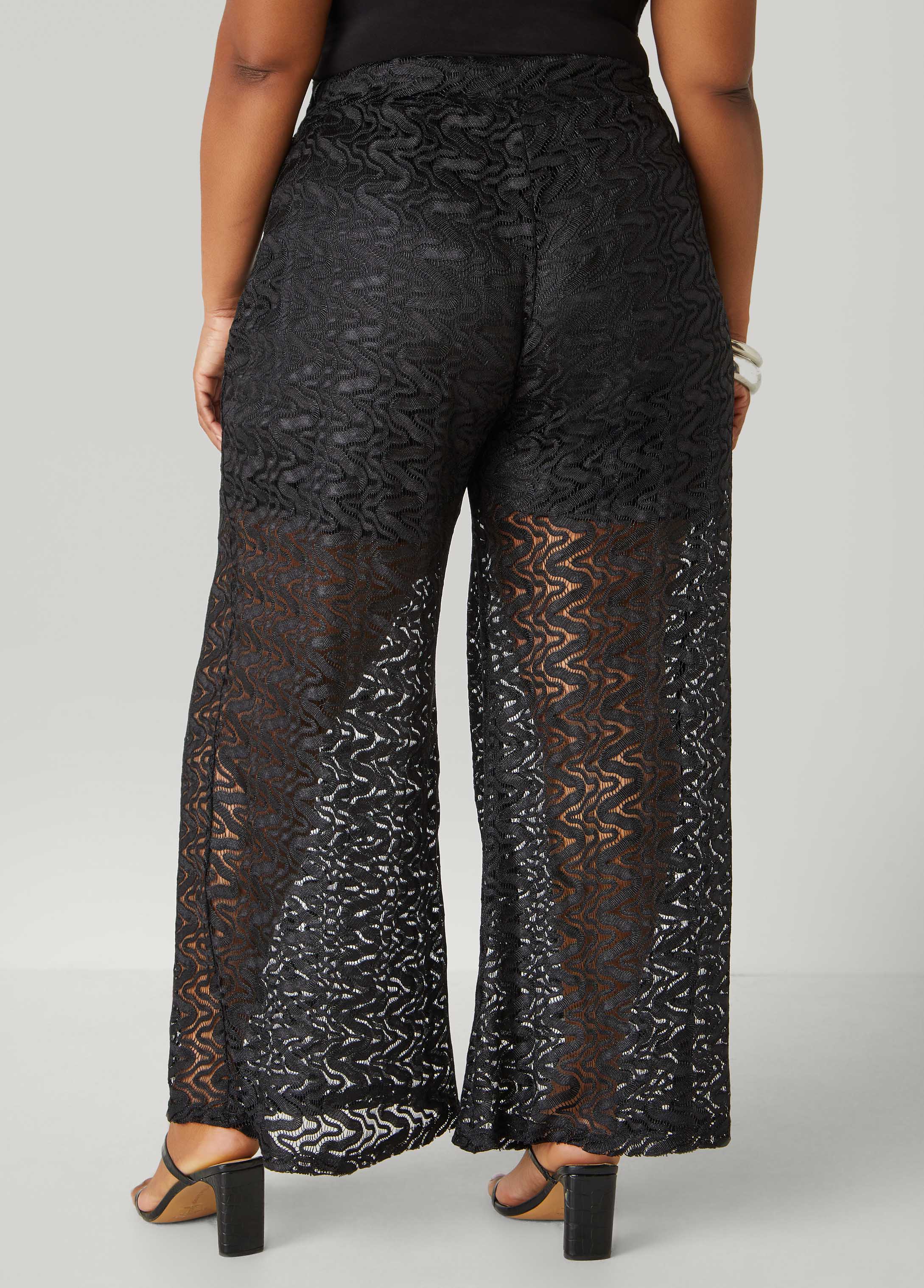 Wide Leg Lace Pants - Image 8