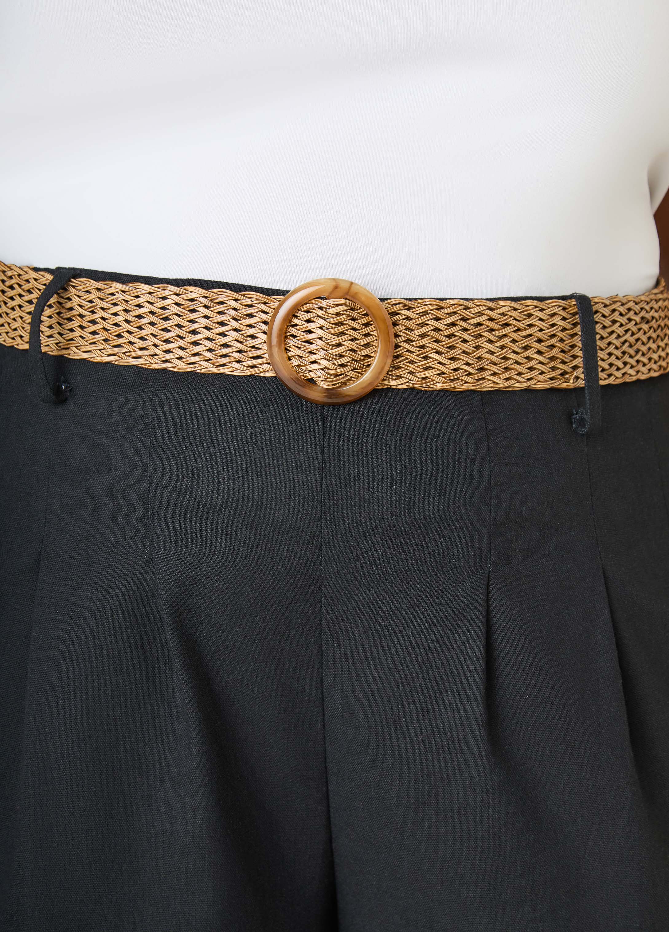 Belted Wide Leg Pants - Image 3