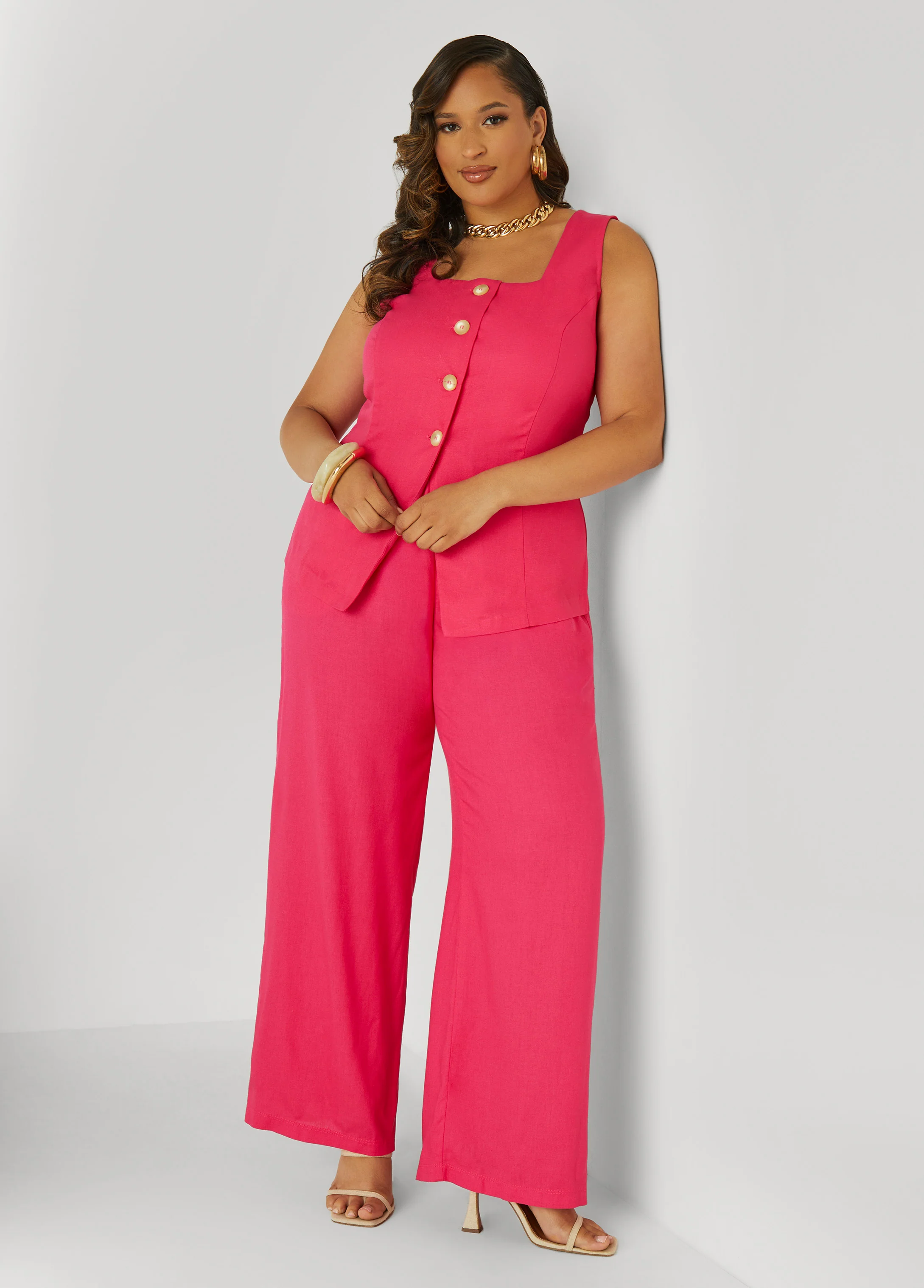 Button Front Vest - Image 4