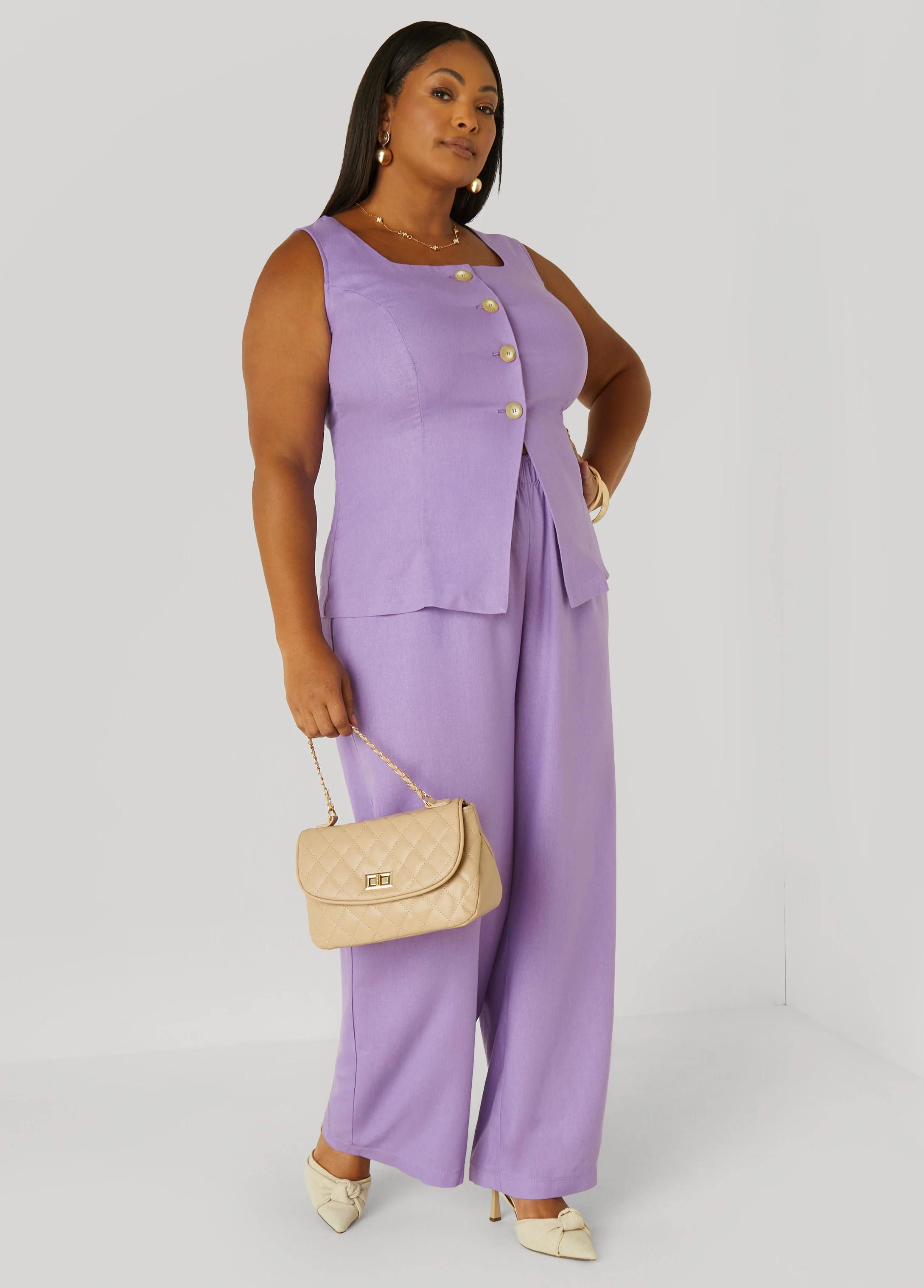Button Front Vest - Image 8