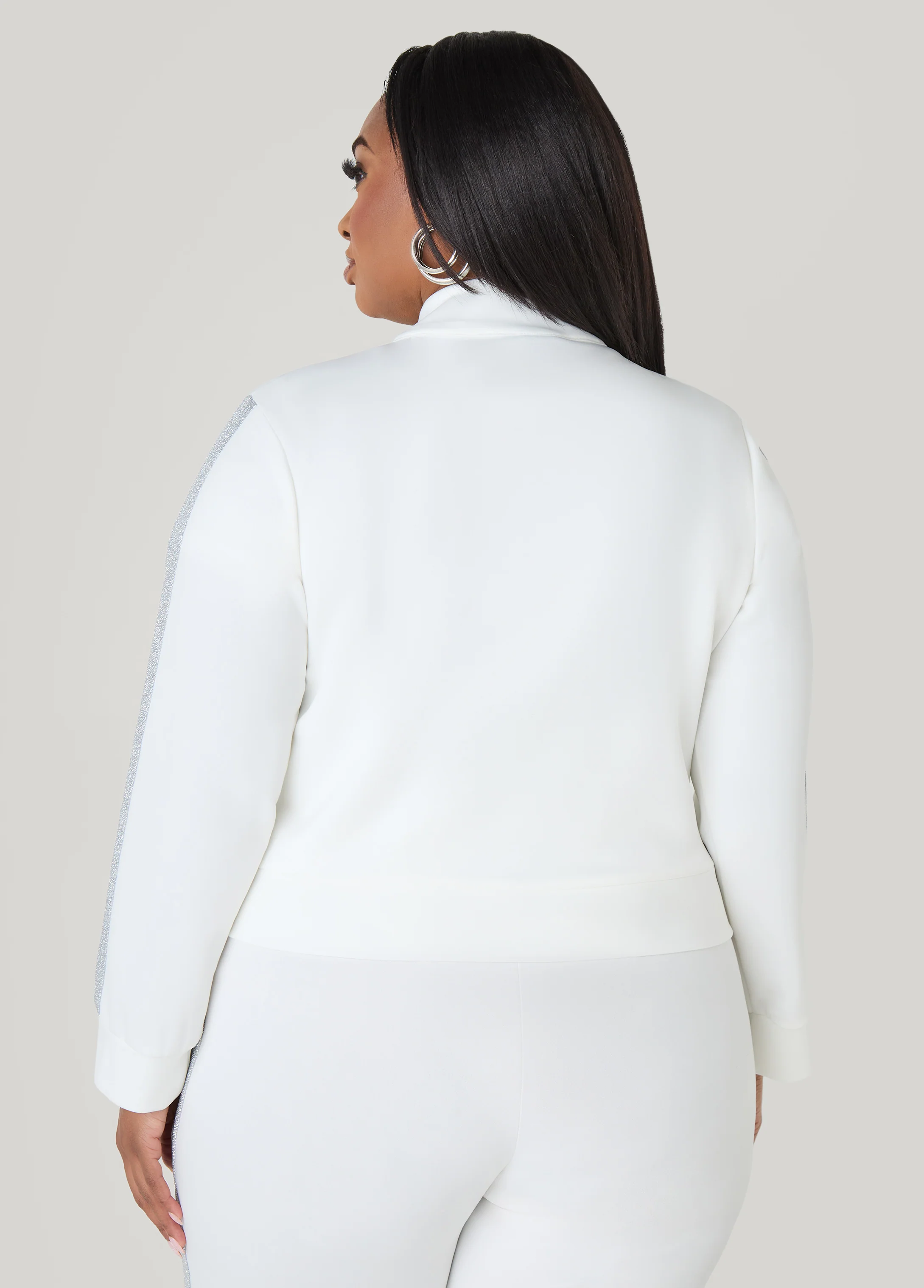 Metallic Paneled Track Jacket - Image 10