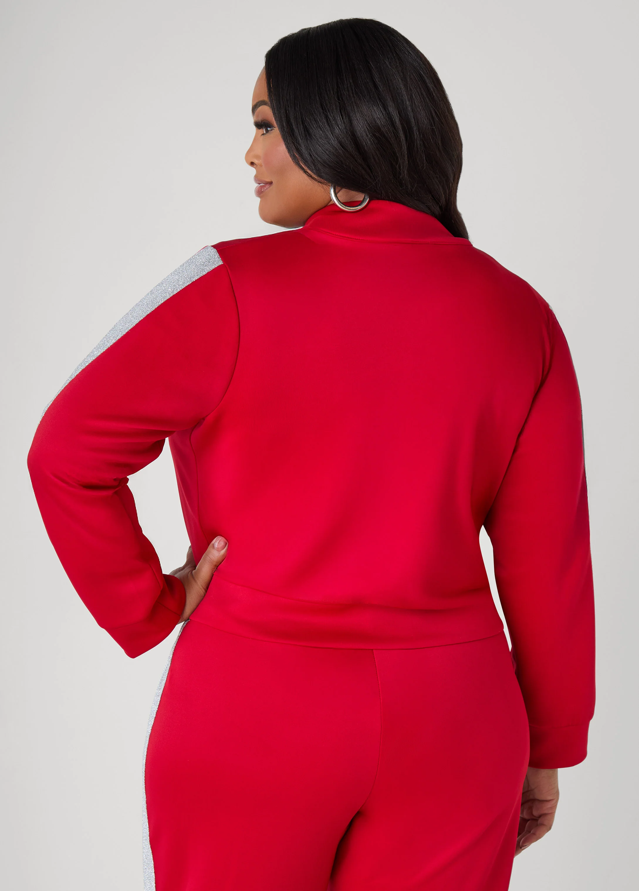 Metallic Paneled Track Jacket - Image 2