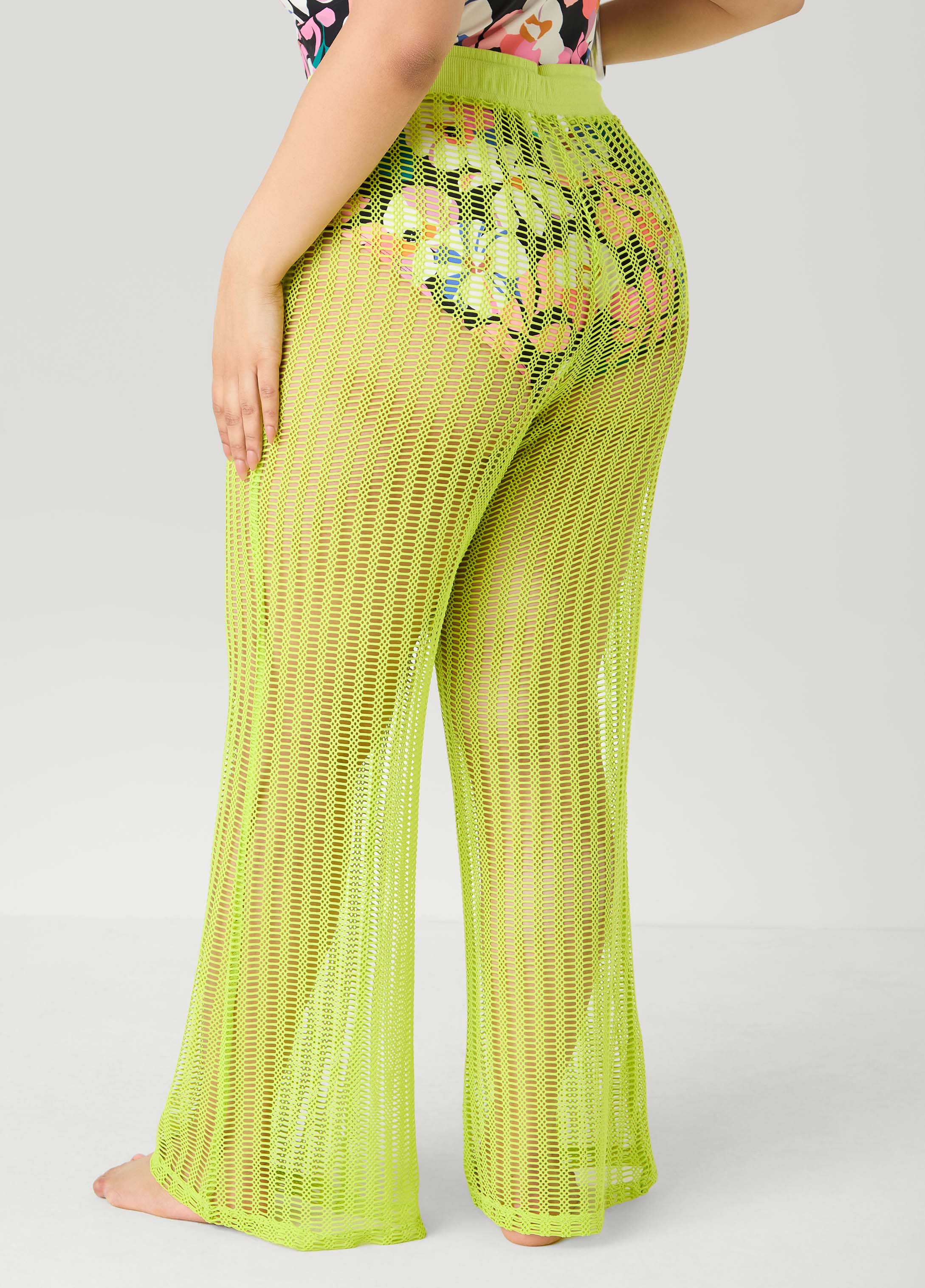 Given Kale Cover Up Mesh Pants - Image 2