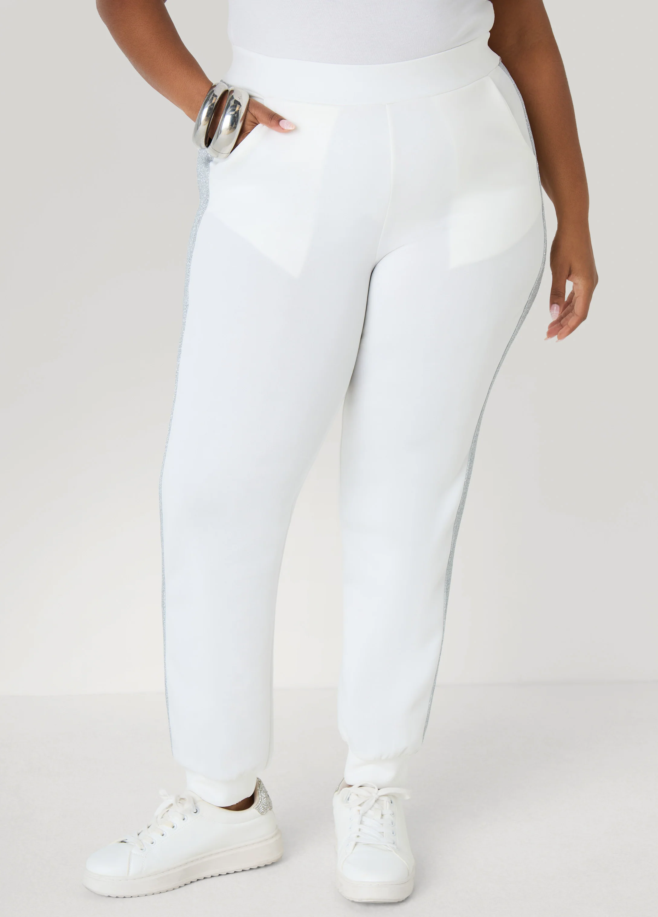 Metallic Paneled Joggers - Image 12