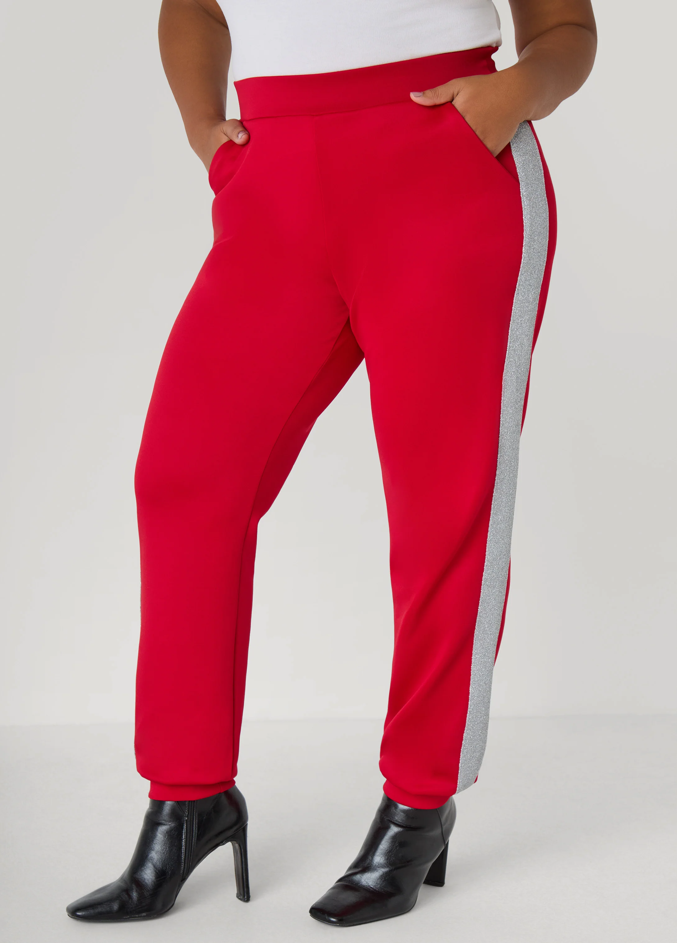 Metallic Paneled Joggers - Image 3