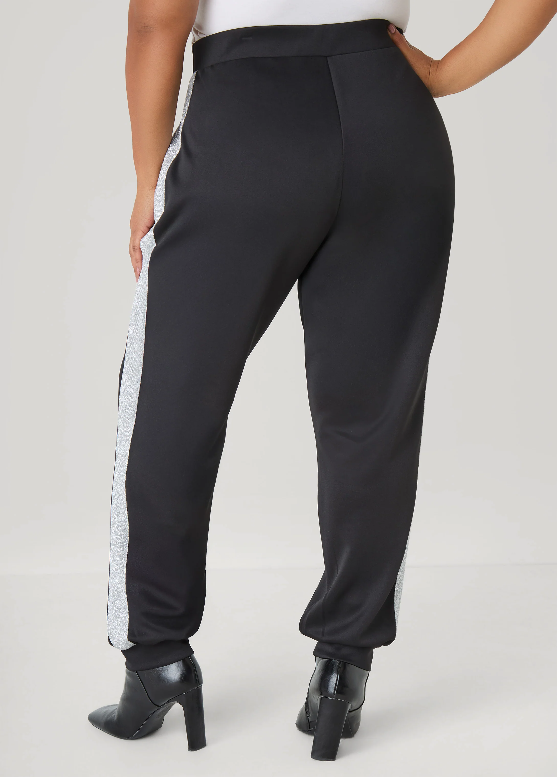 Metallic Paneled Joggers - Image 7
