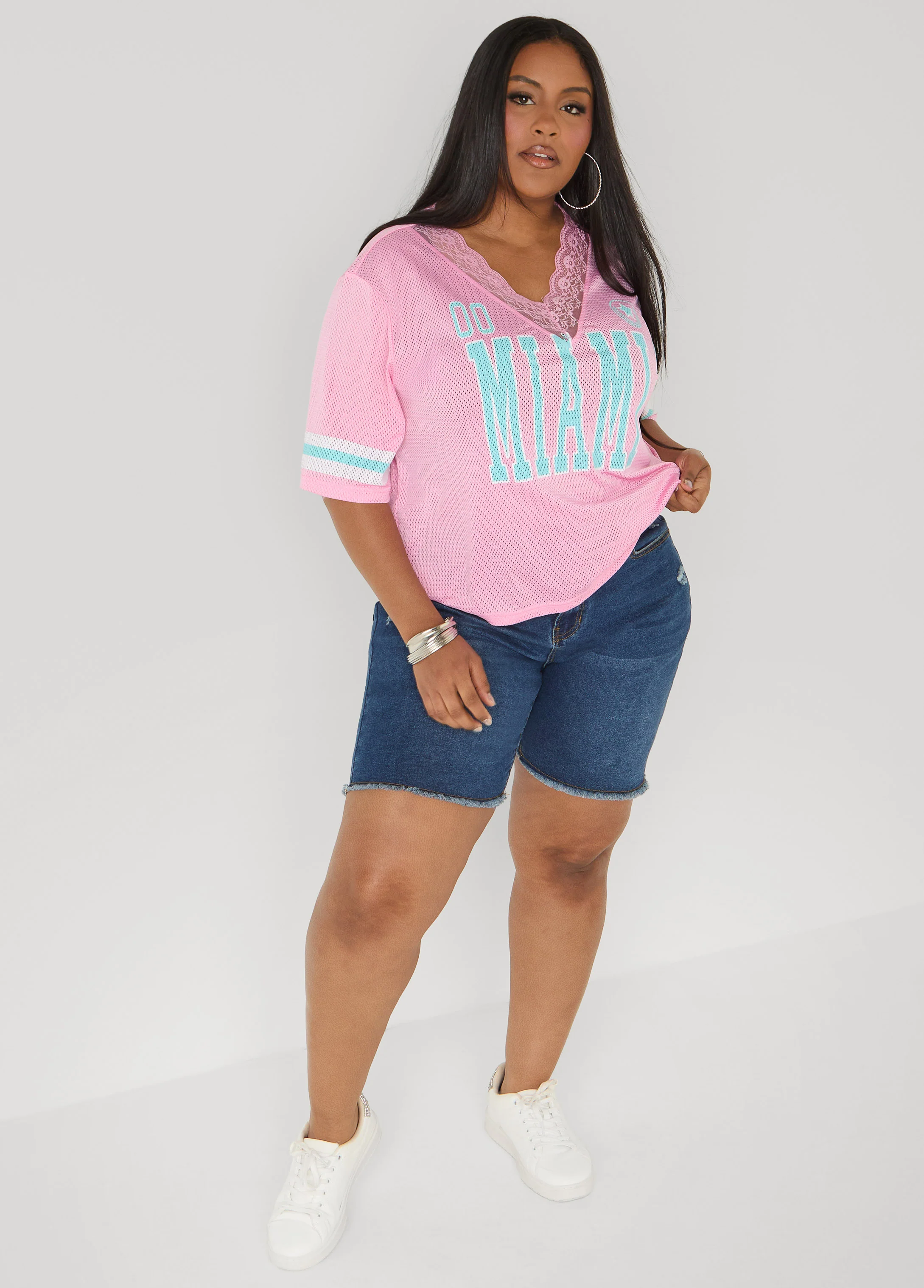 Miami Lace Trimmed Jersey - Image 3