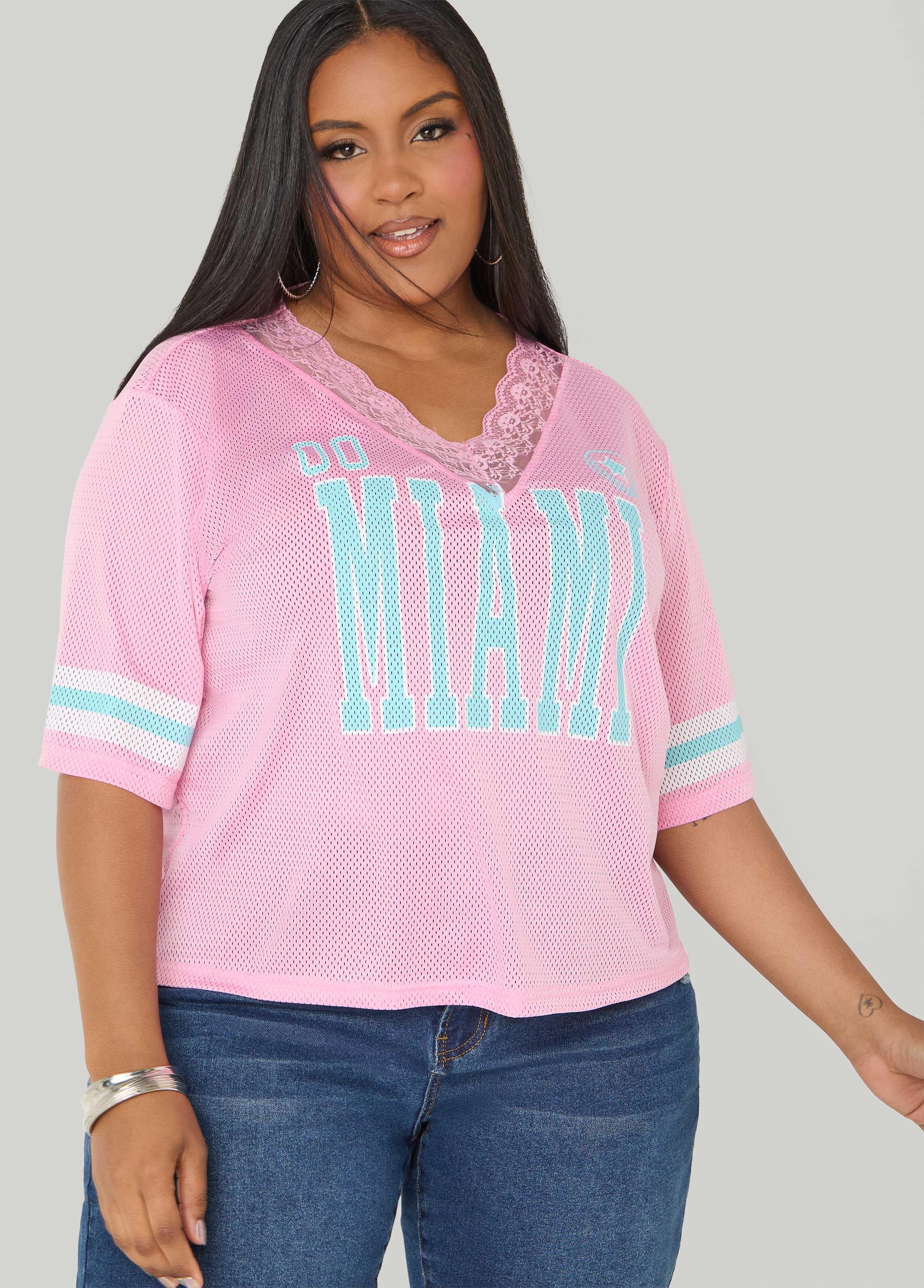 Miami Lace Trimmed Jersey - Image 4