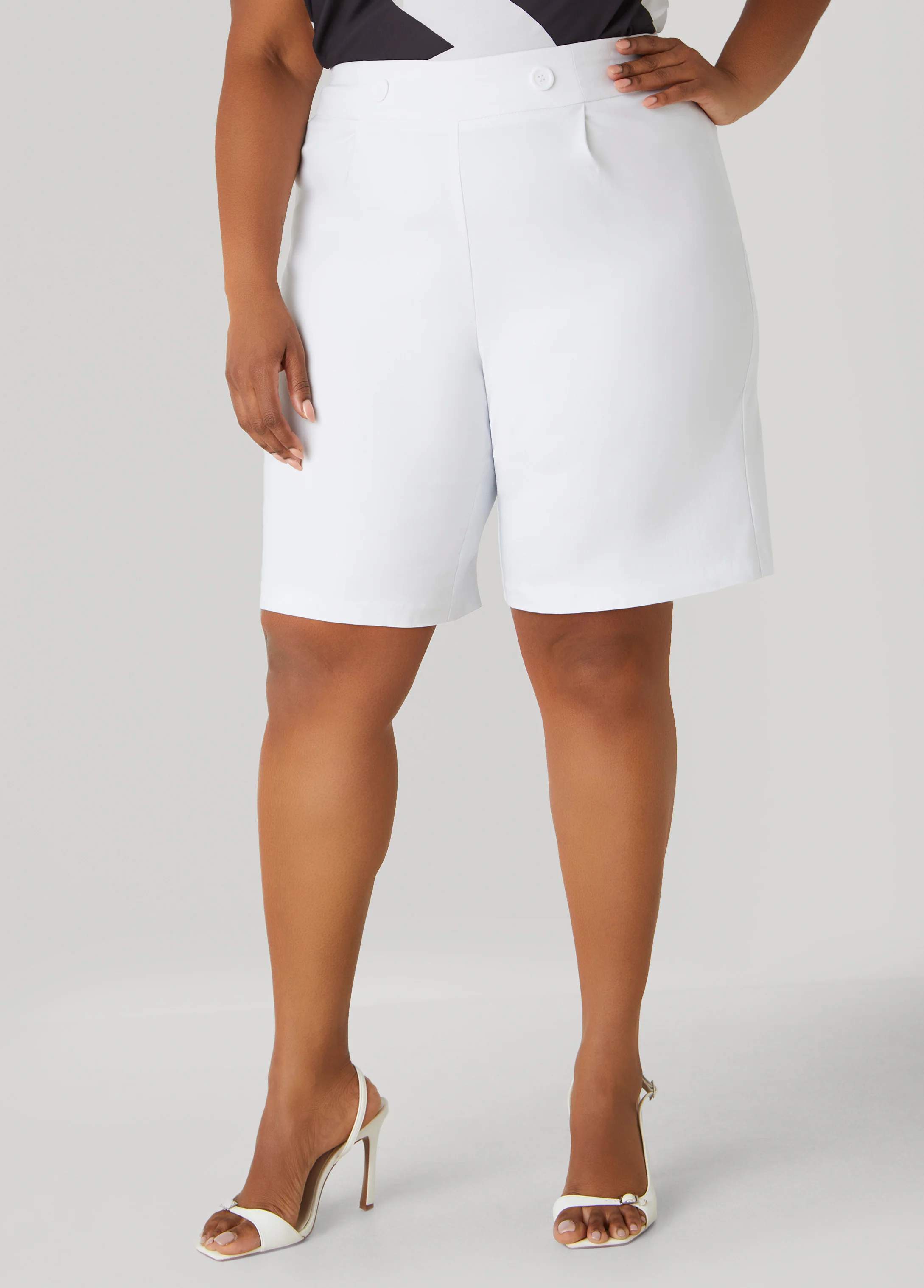 Button Embellished Shorts - Image 3