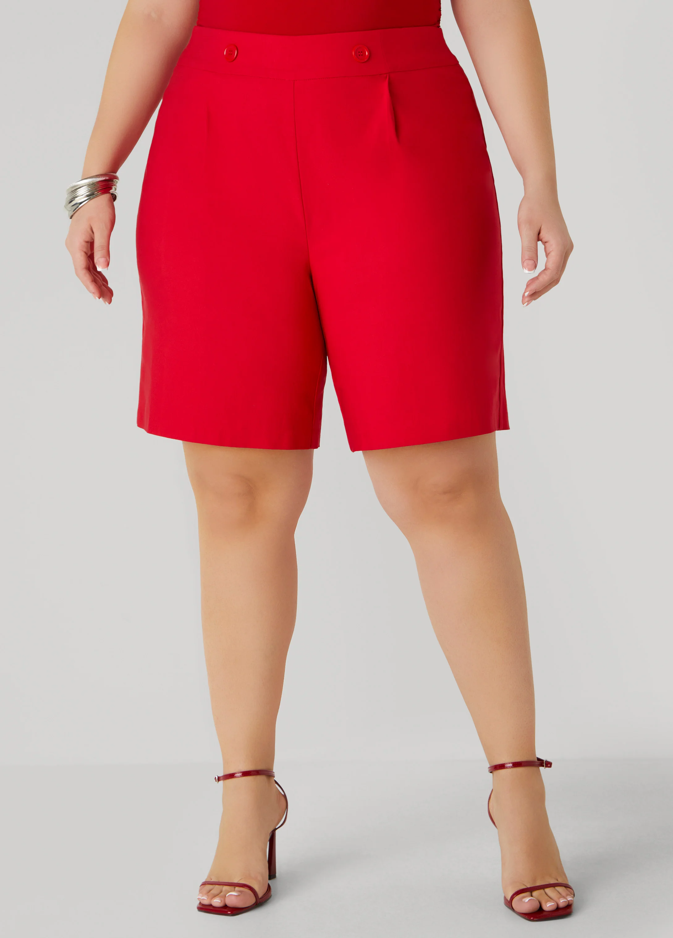 Button Embellished Shorts - Image 5