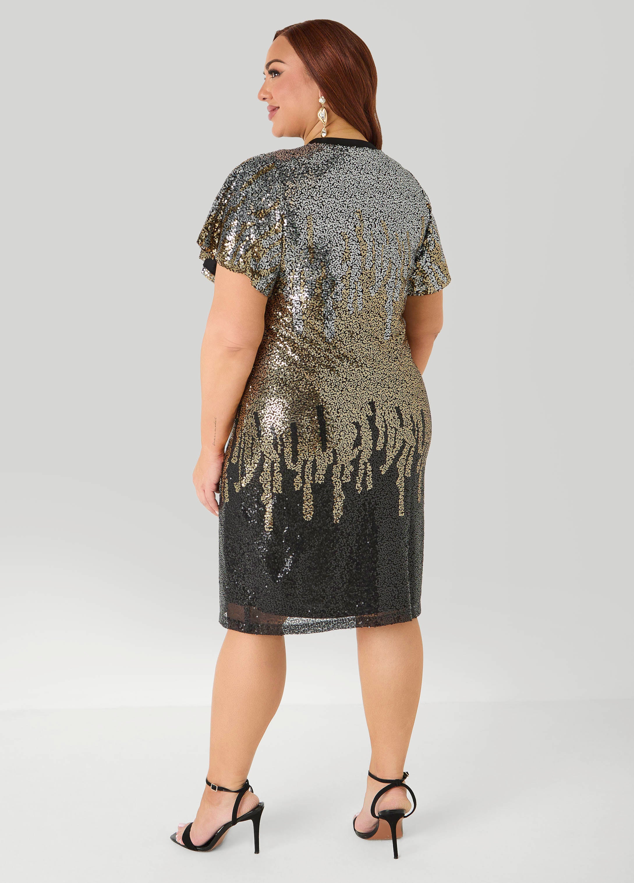 Birthday Queen Ombre Sequin Dress - Image 2