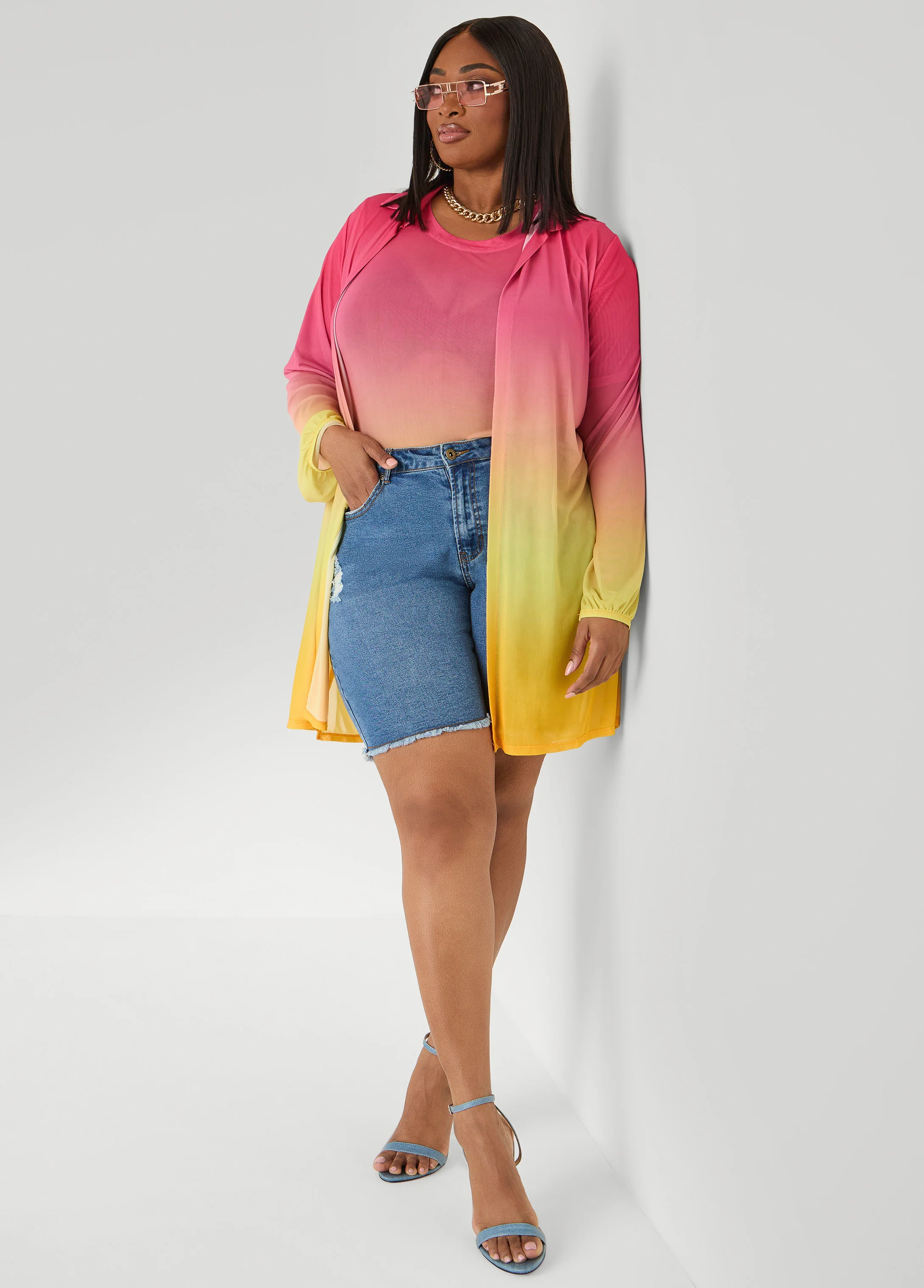 Ombre Mesh Duster - Image 3