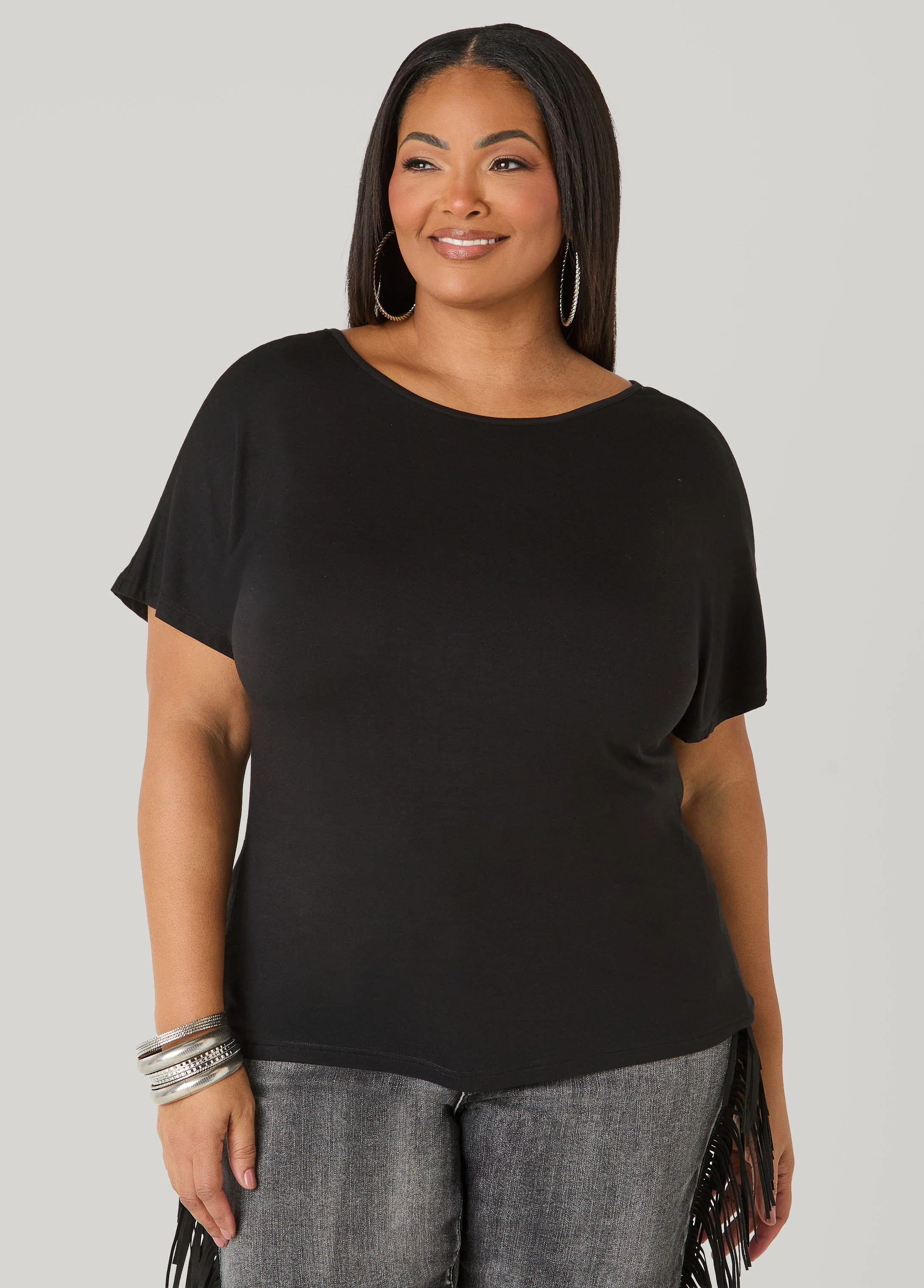 Lace Paneled Open Back Top - Image 5