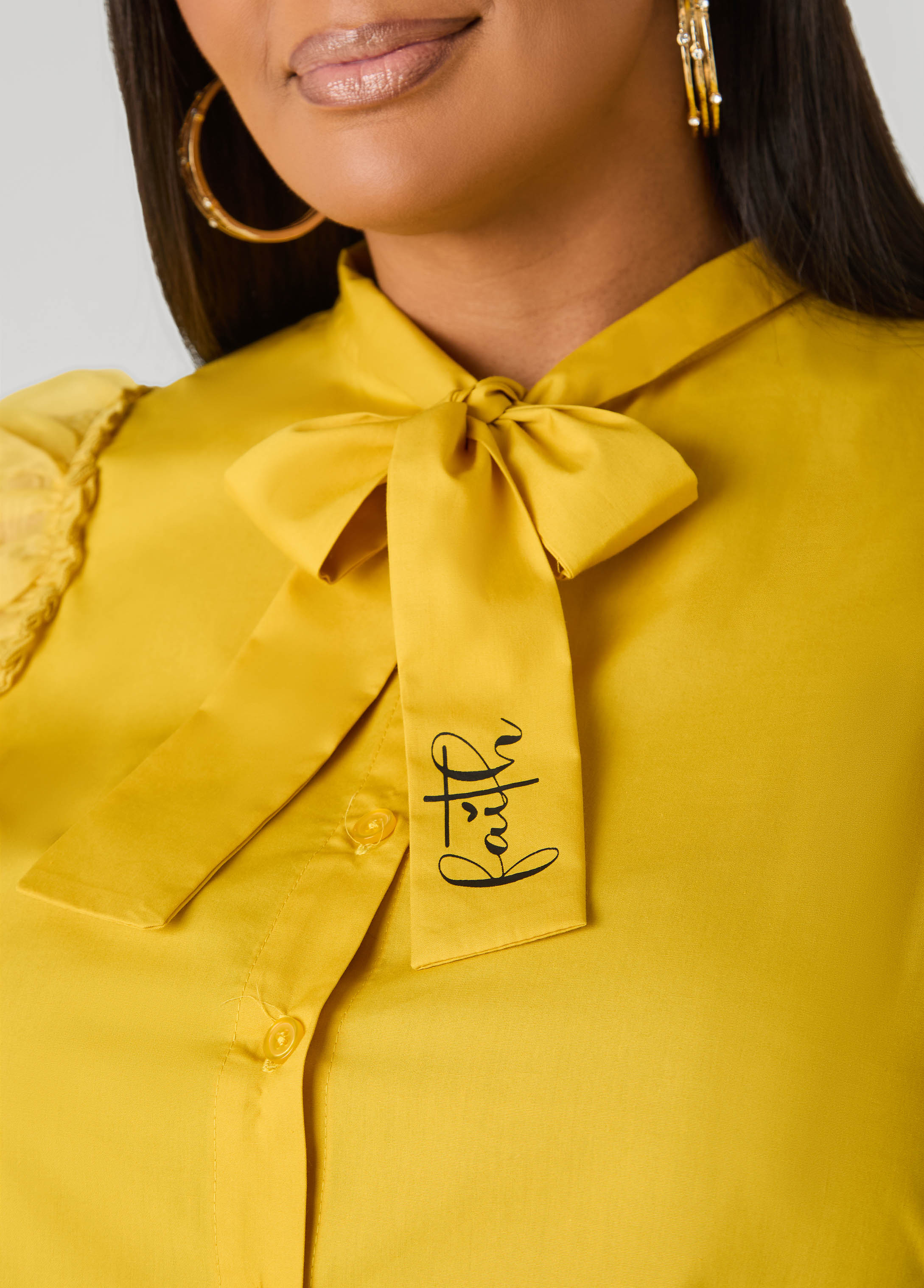 Organza Sleeved Faith Shirt - Image 4