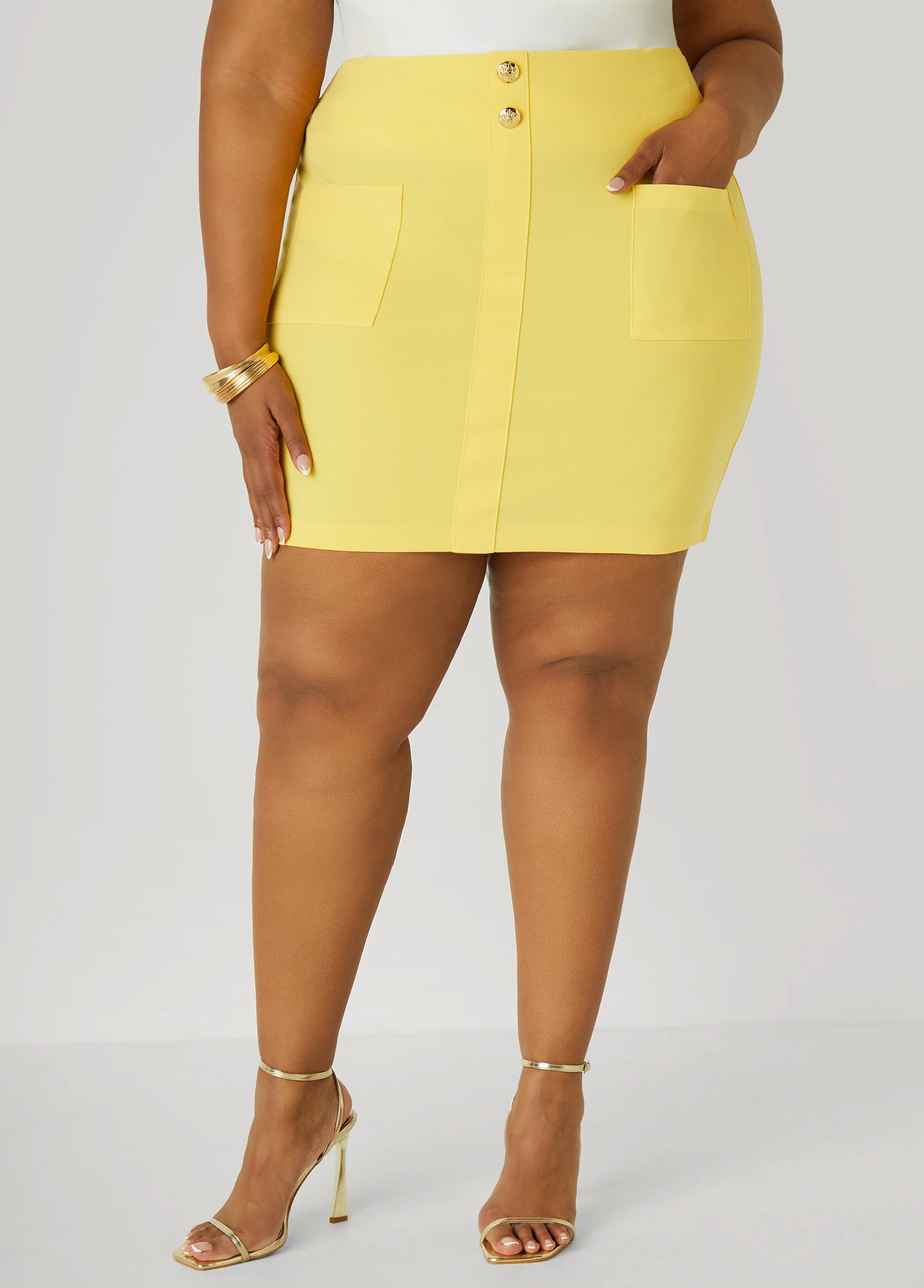 Patch Pocket Mini Skirt - Image 3
