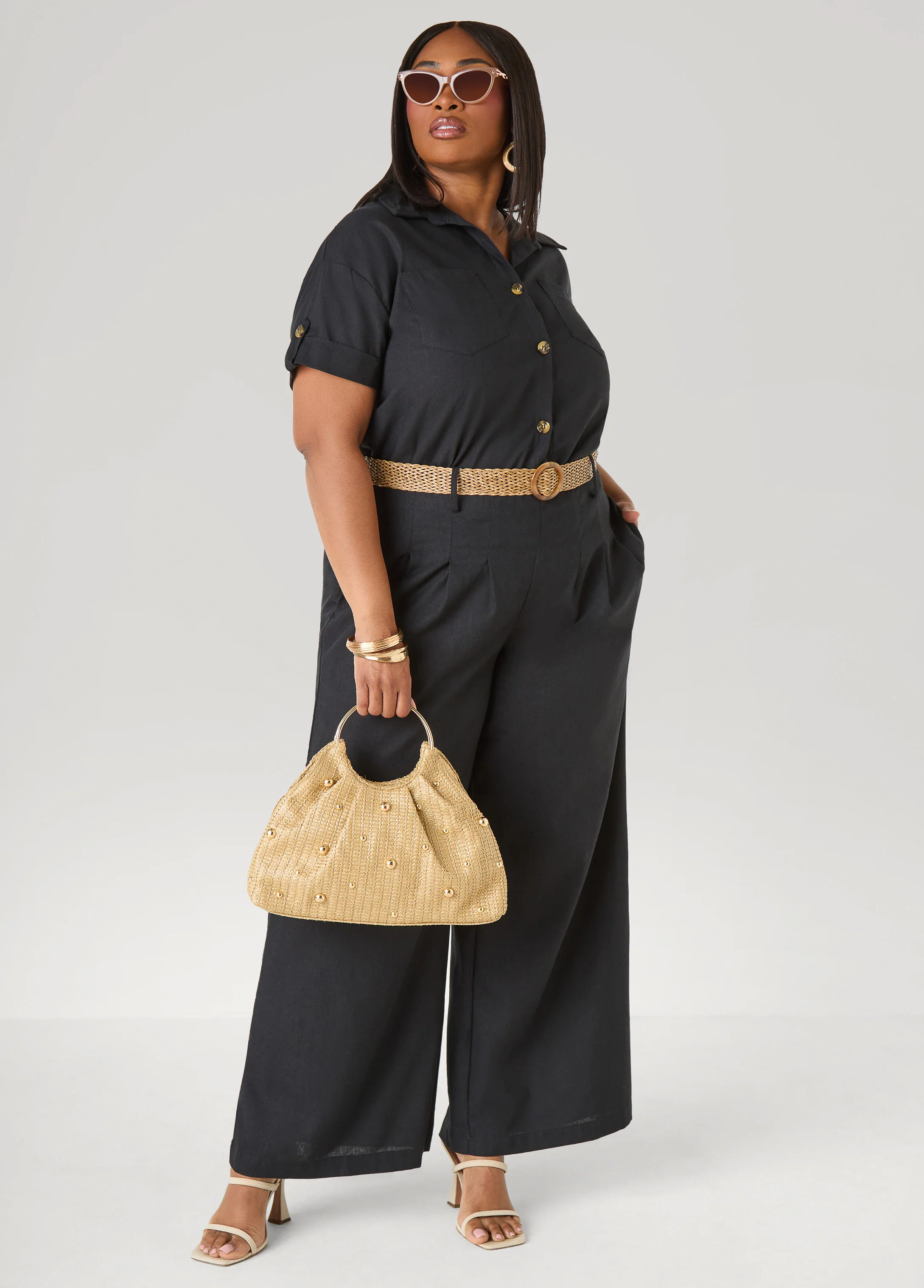 Cuffed Button Front Shirt - Image 3