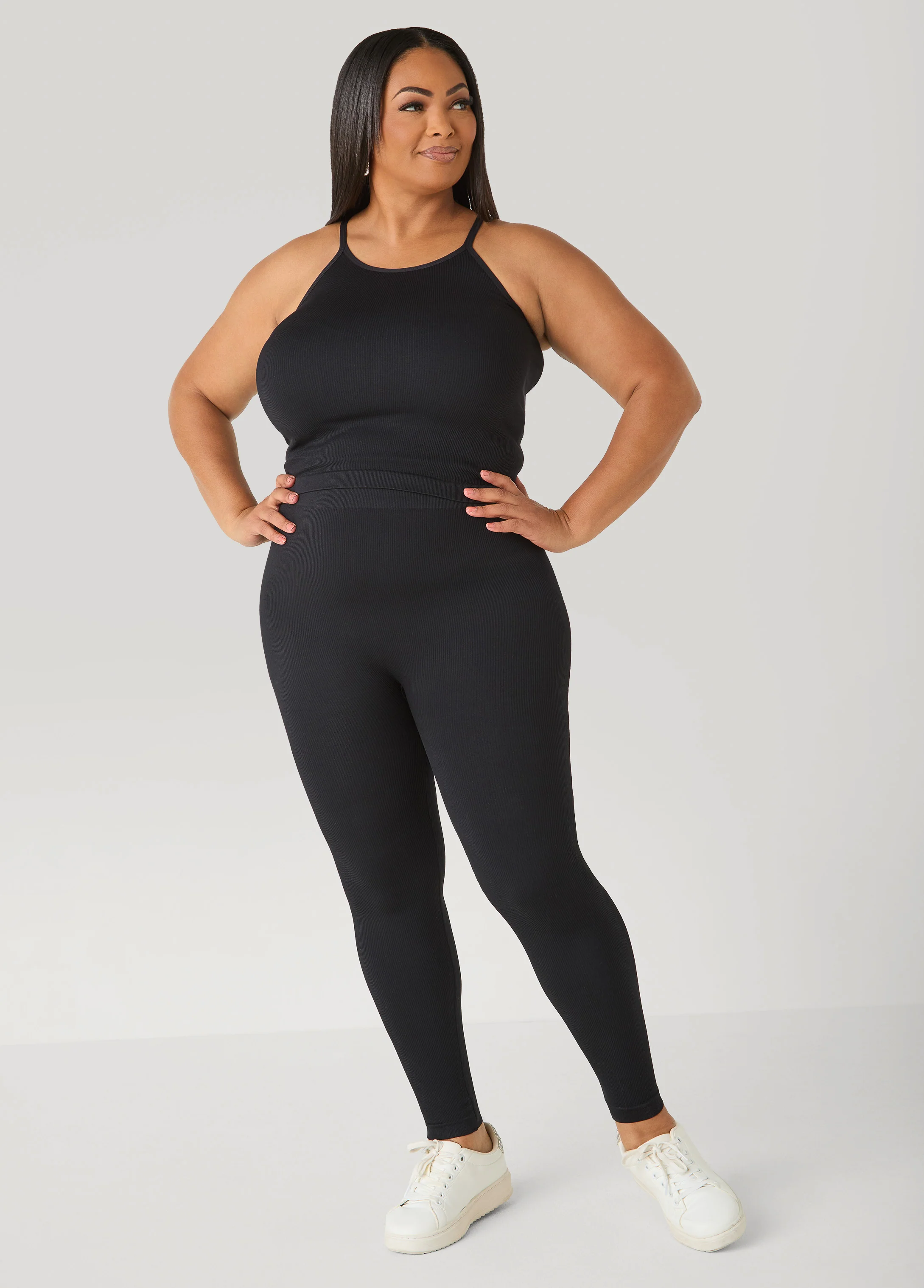Ribbed Tank And Leggings Set - Image 10