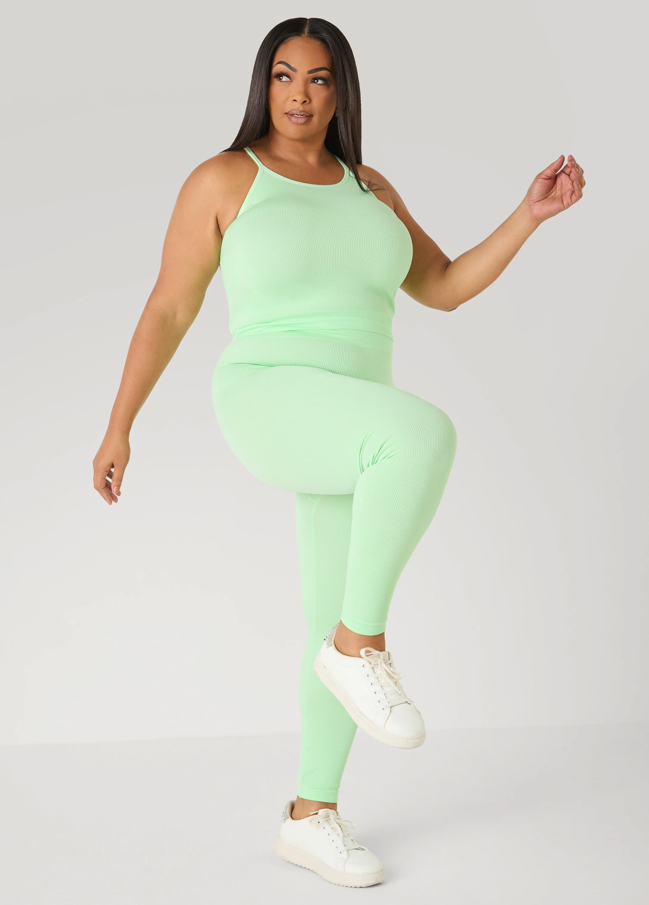 Ribbed Tank And Leggings Set - Image 3