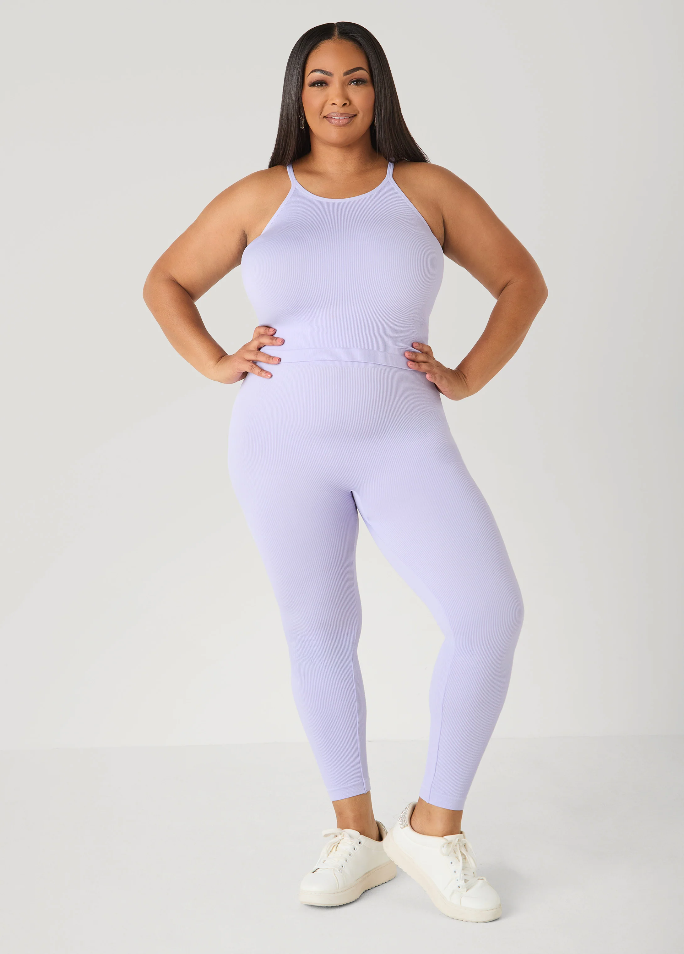 Ribbed Tank And Leggings Set - Image 4