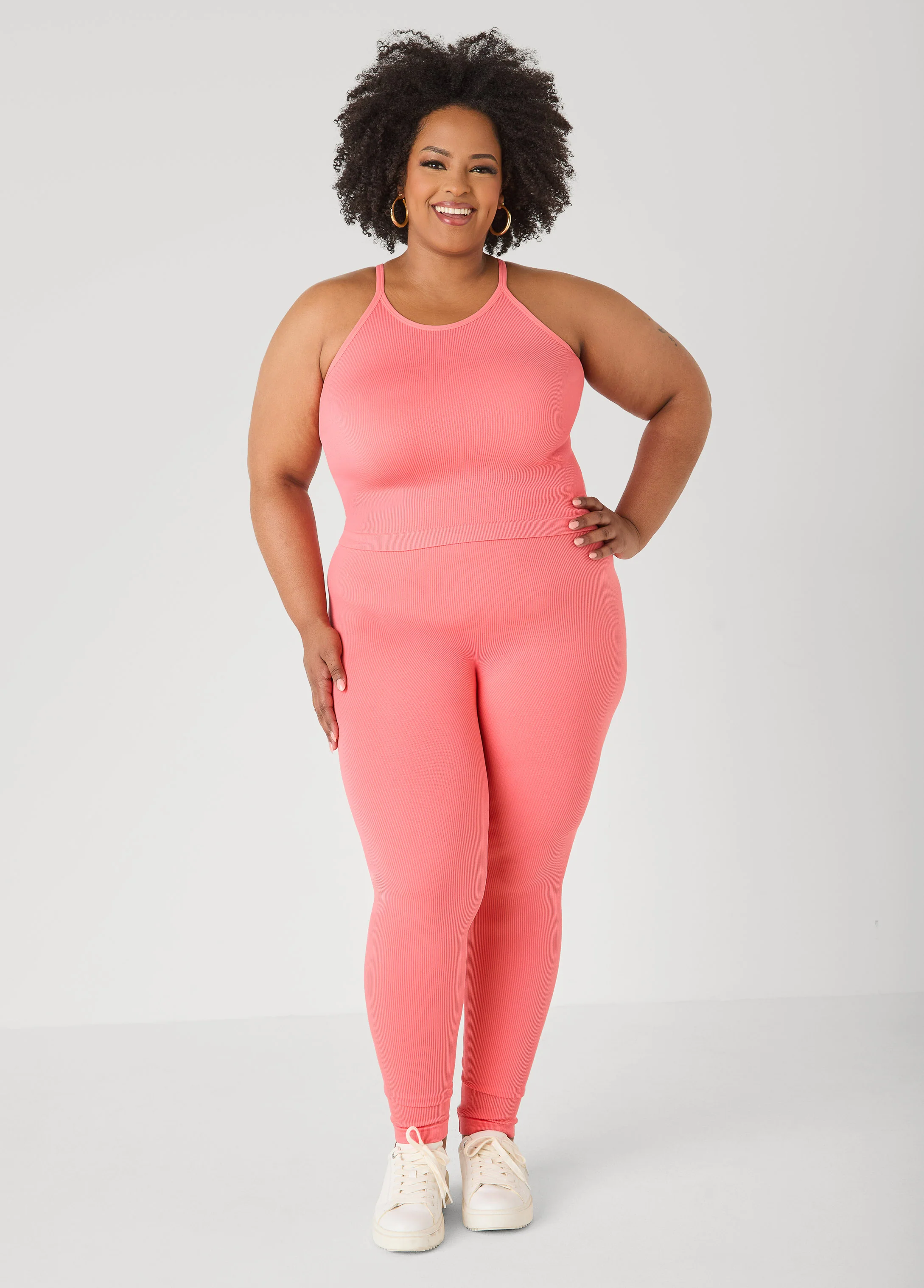 Ribbed Tank And Leggings Set - Image 9