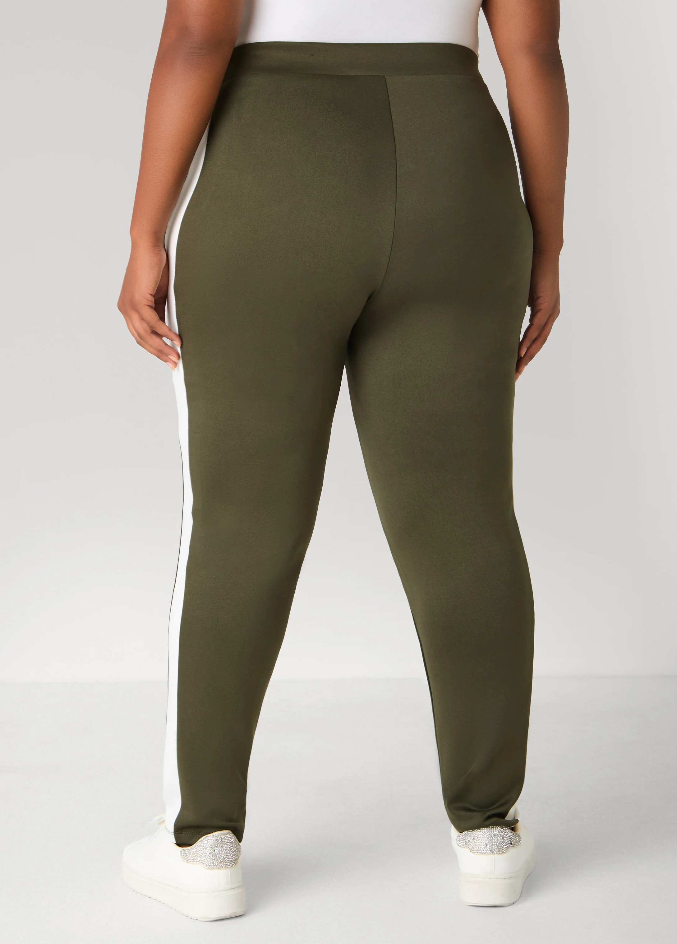 Pintucked Two Tone Leggings - Image 6