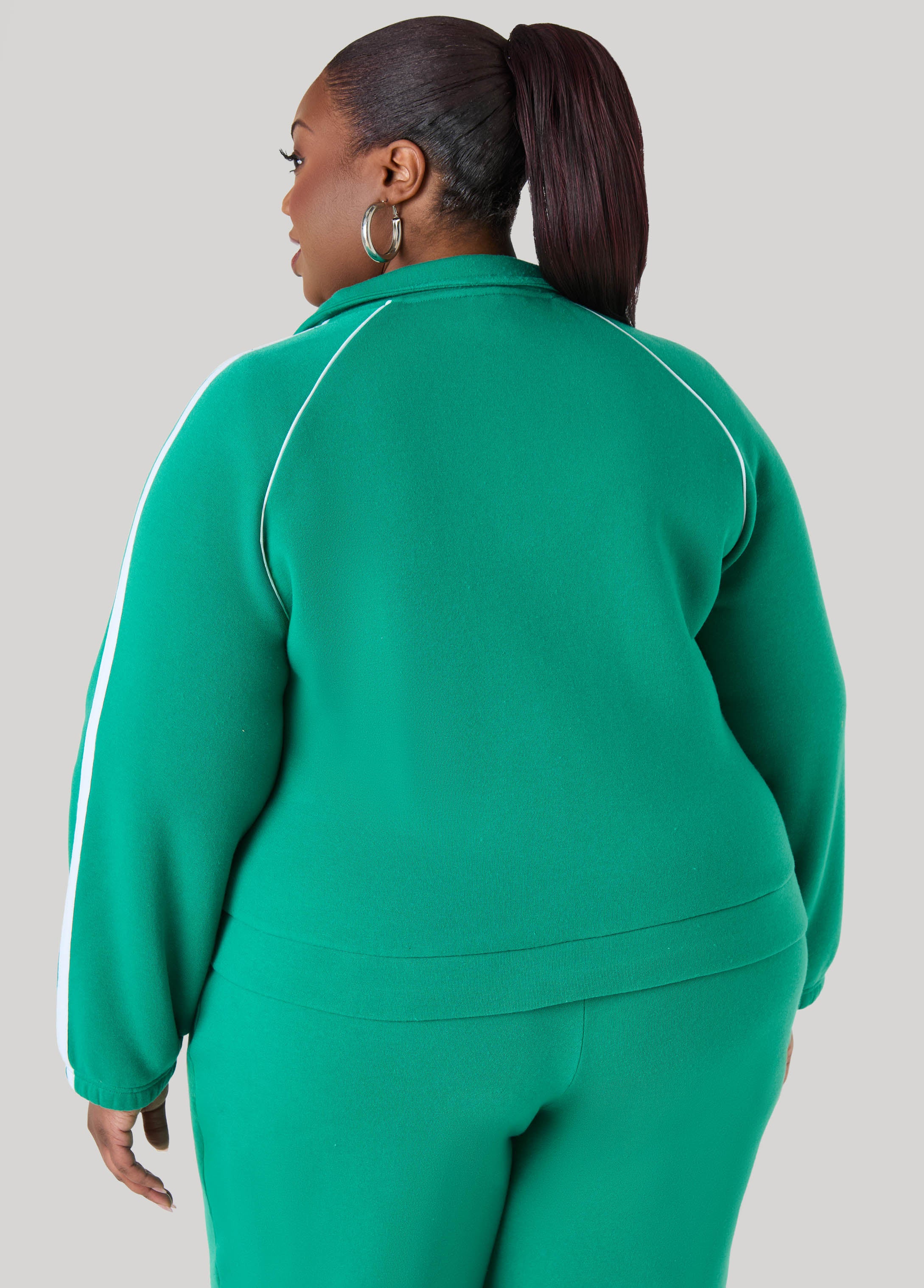 Piped Zip Front Track Jacket - Image 7