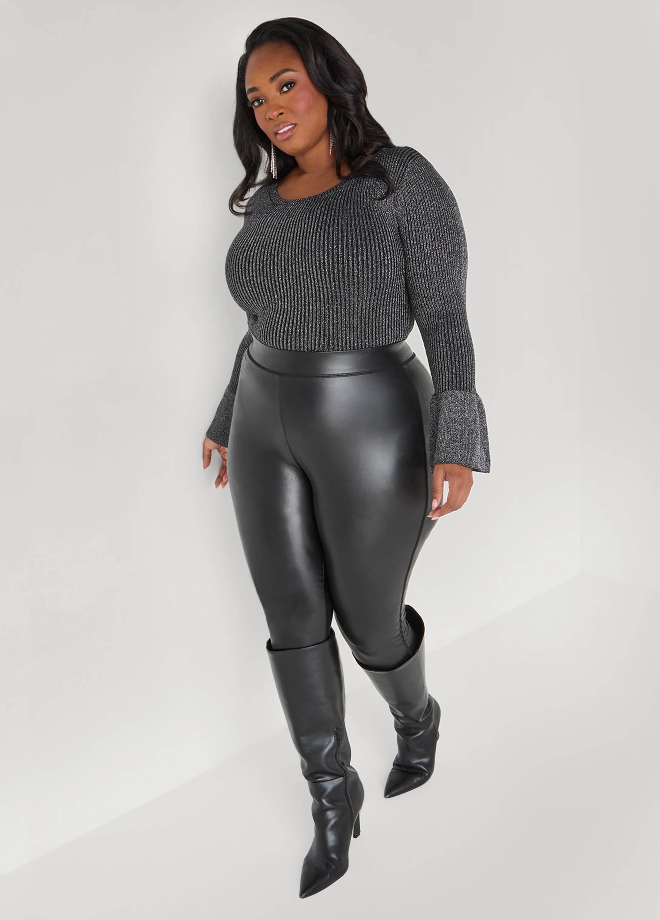 Lurex™ Bell Sleeve Sweater - Image 6