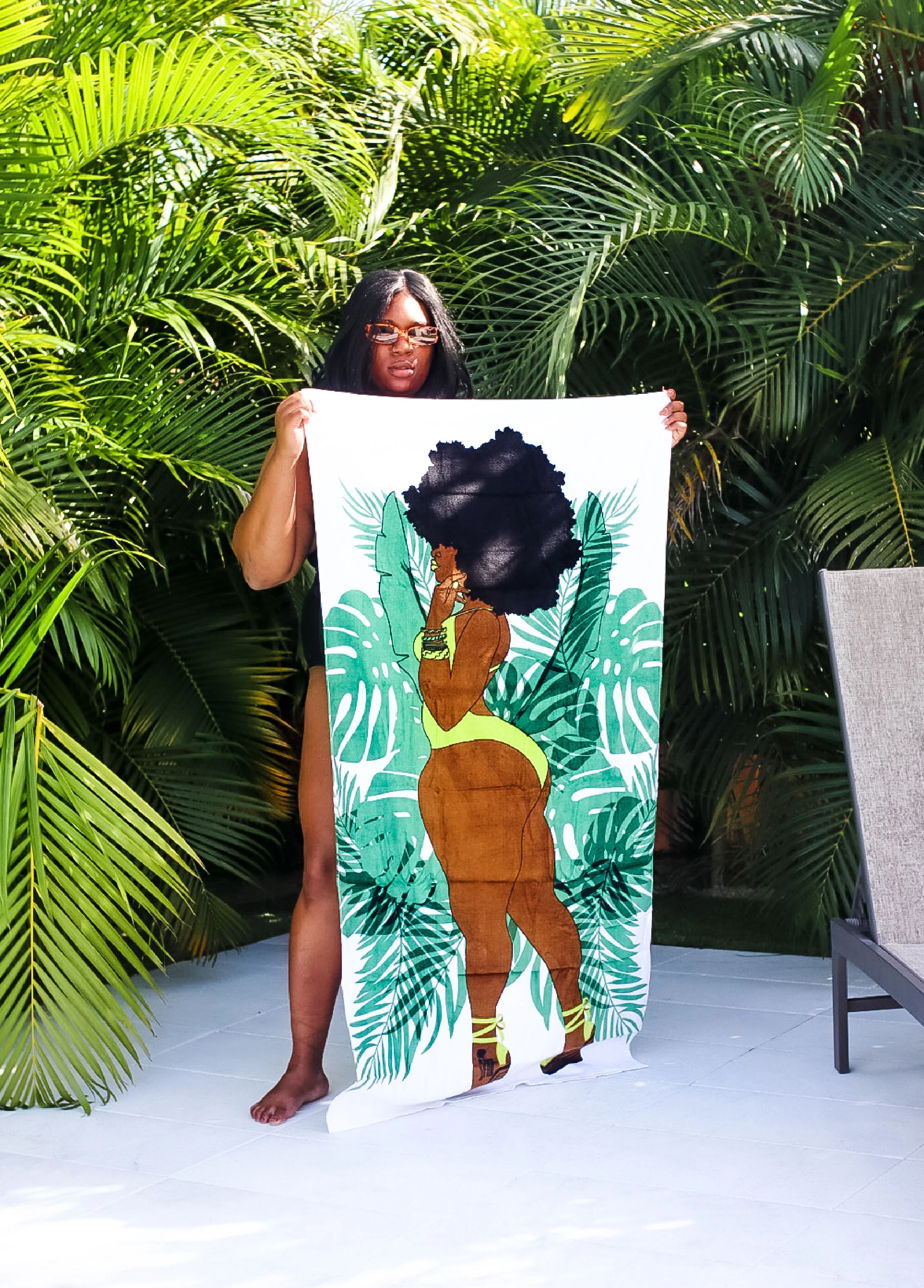 Pardon My Fro™ June Beach Towel - Image 2