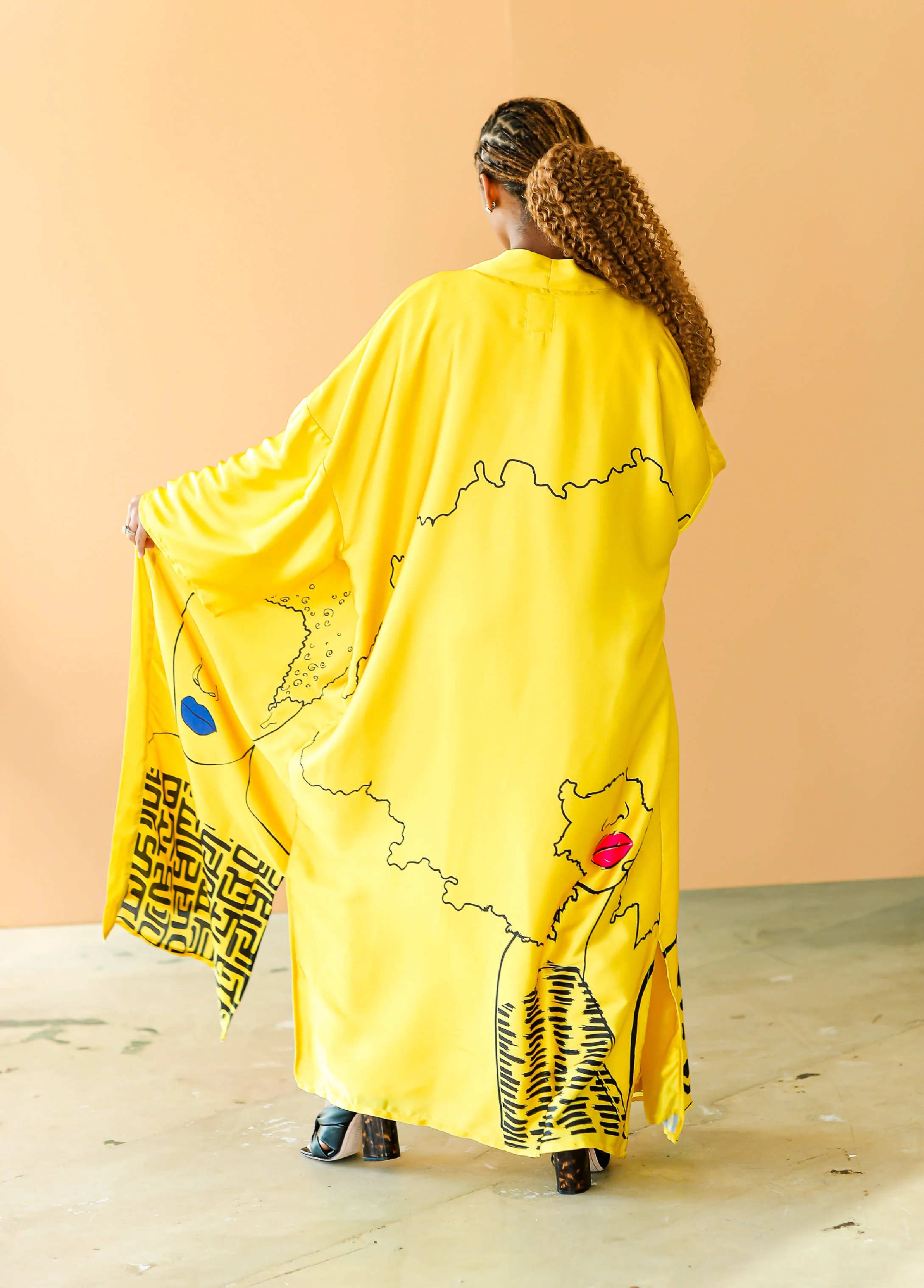 Pardon My Fro™ Mahogany Kimono - Image 2
