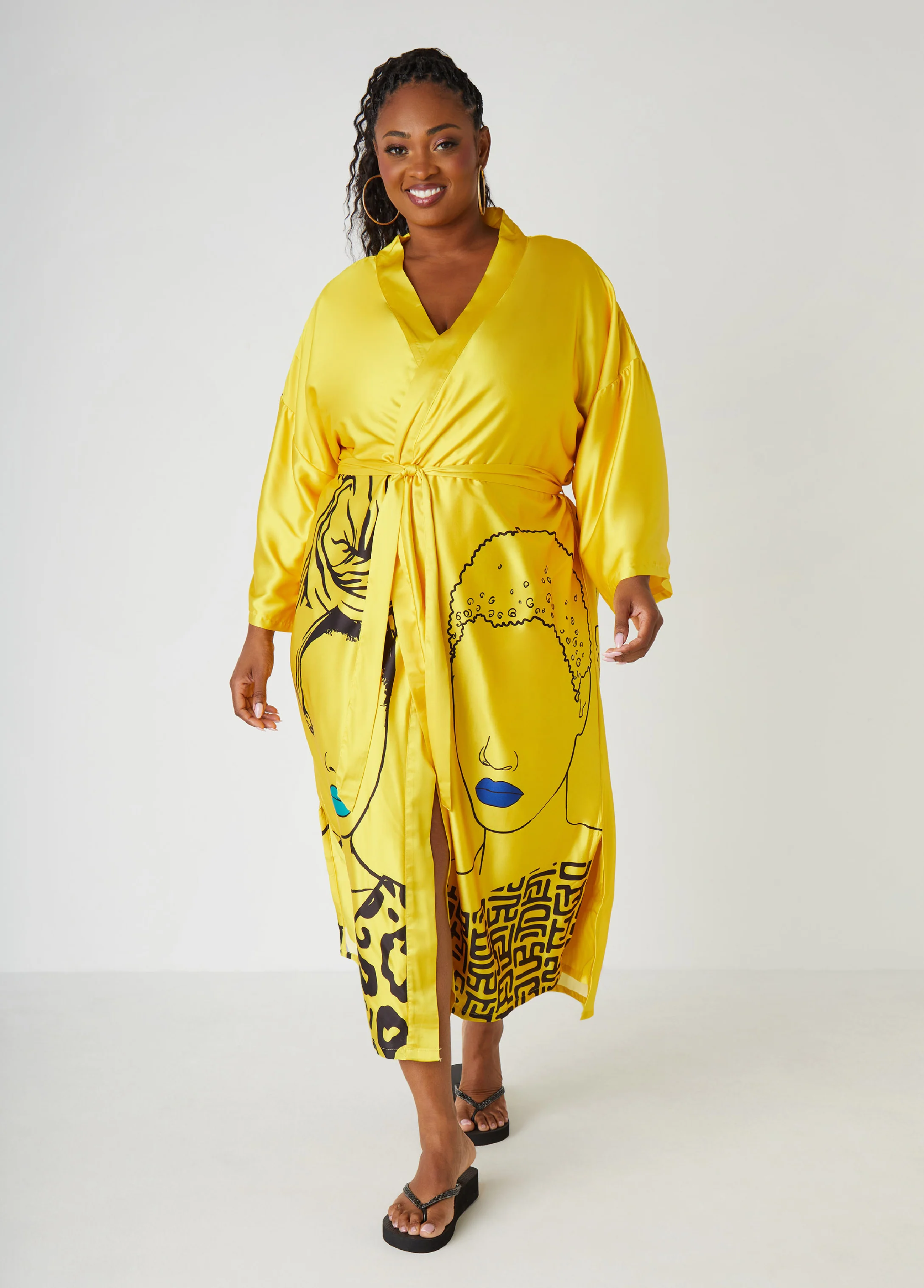 Pardon My Fro™ Mahogany Kimono - Image 3