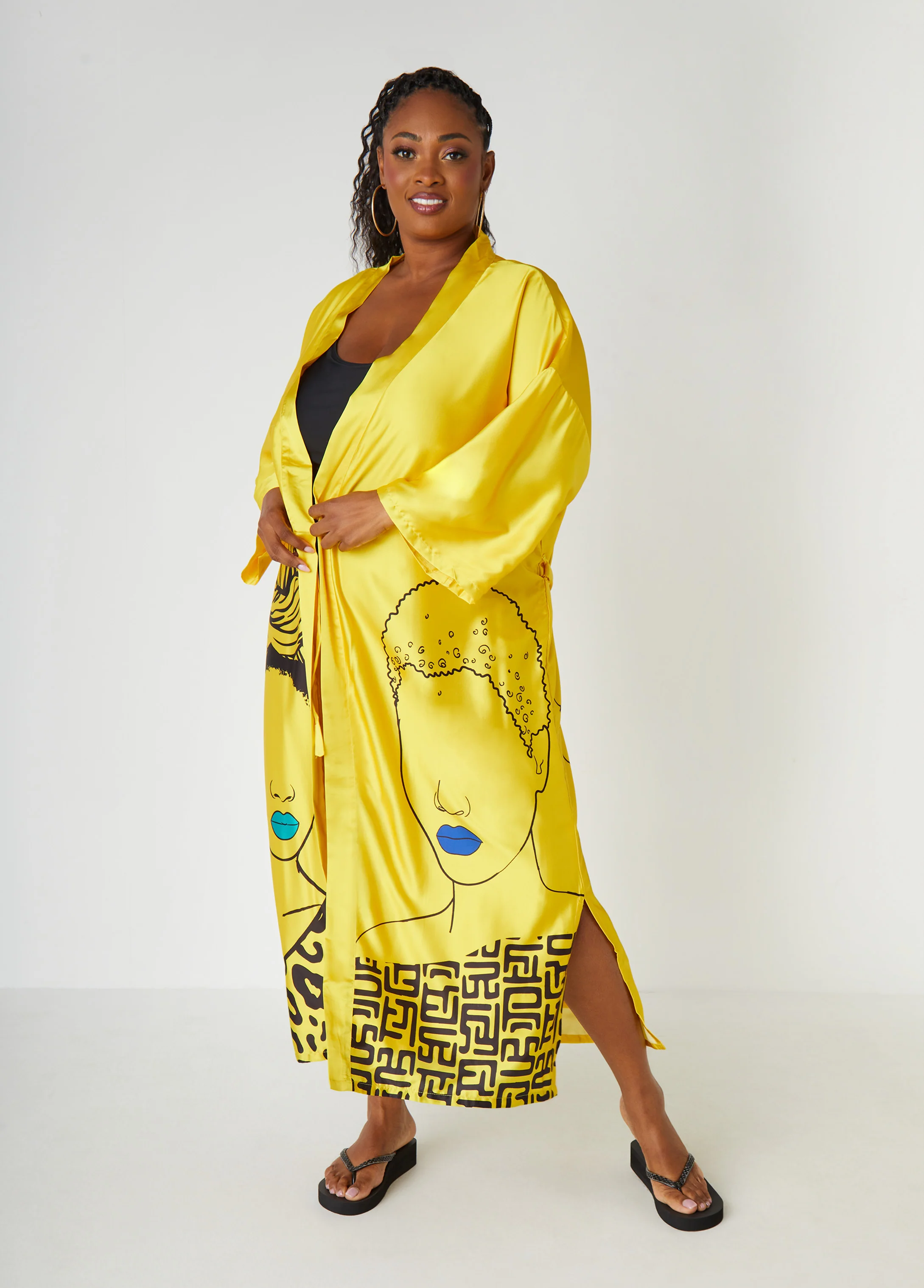 Pardon My Fro™ Mahogany Kimono - Image 6
