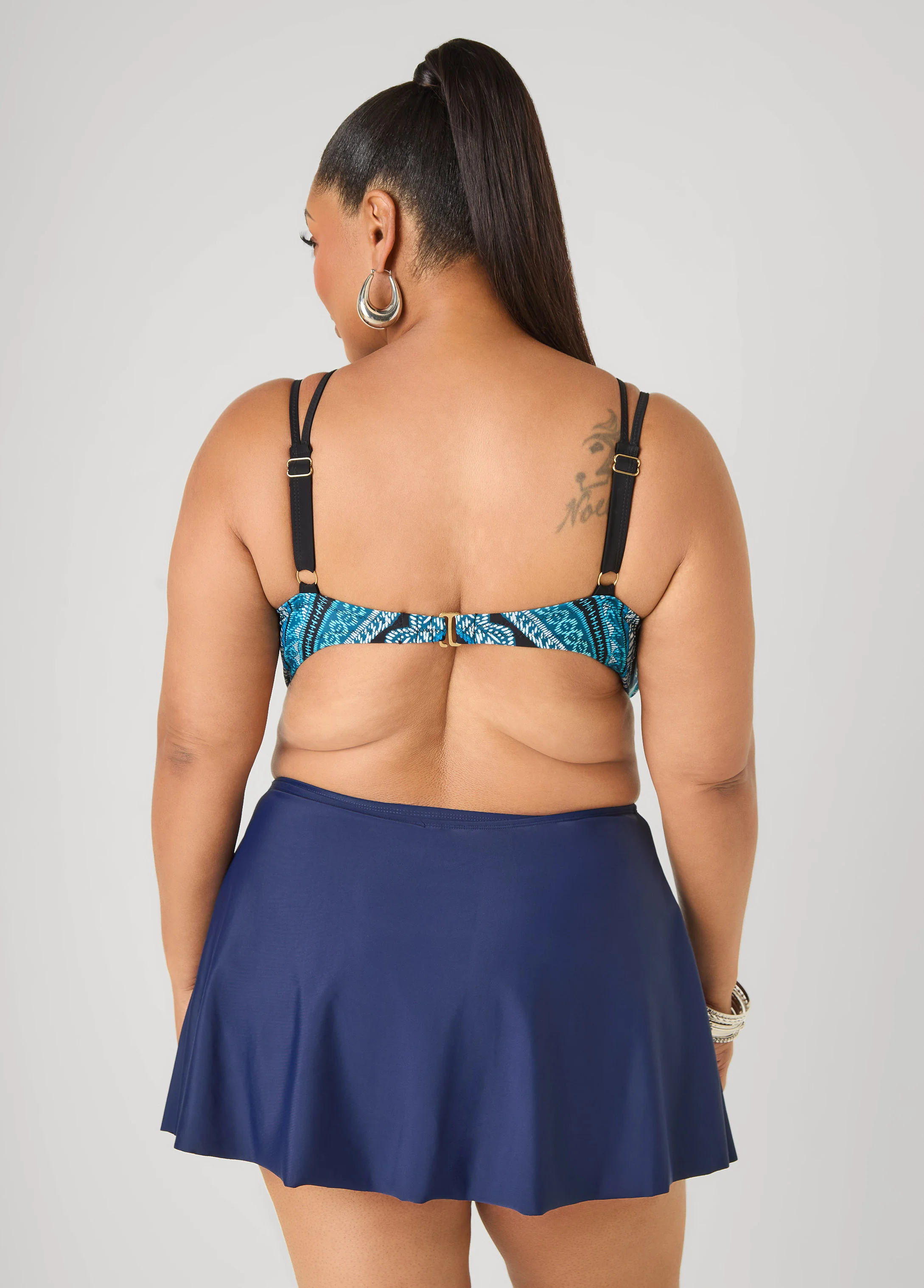 Caged Printed Bikini Top - Image 2