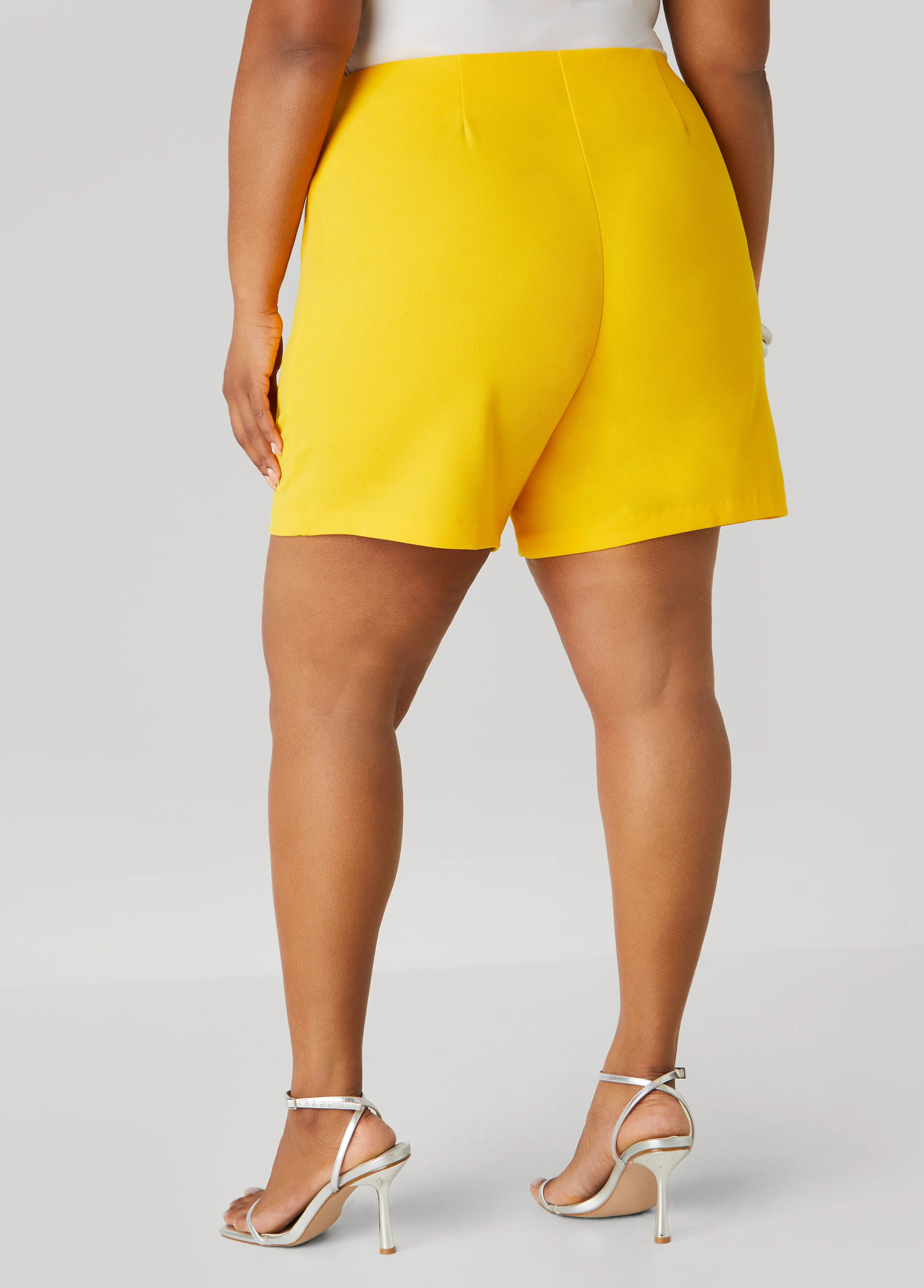 Crepe High Rise Shorts - Image 2