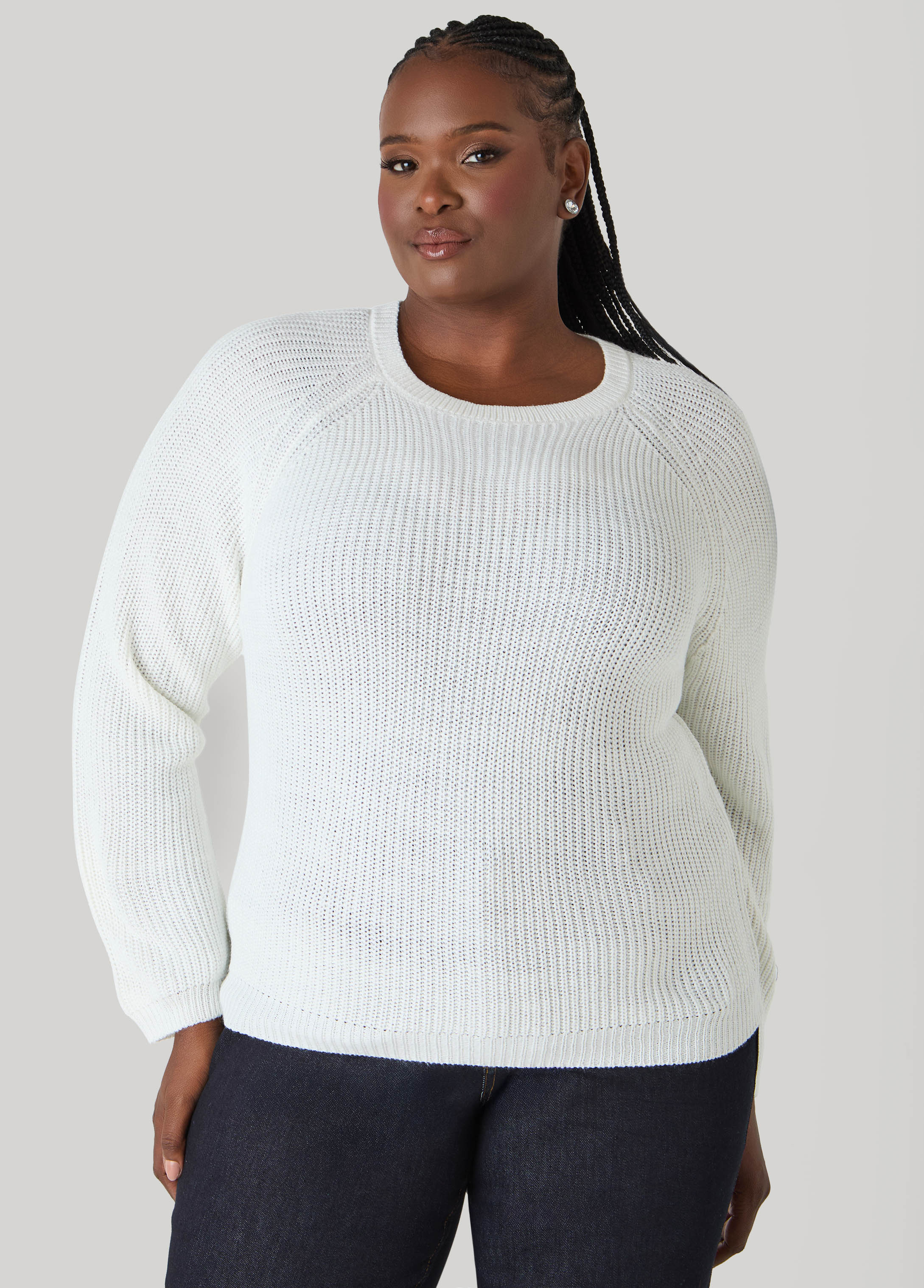 Ribbed Raglan Sweater - Image 15