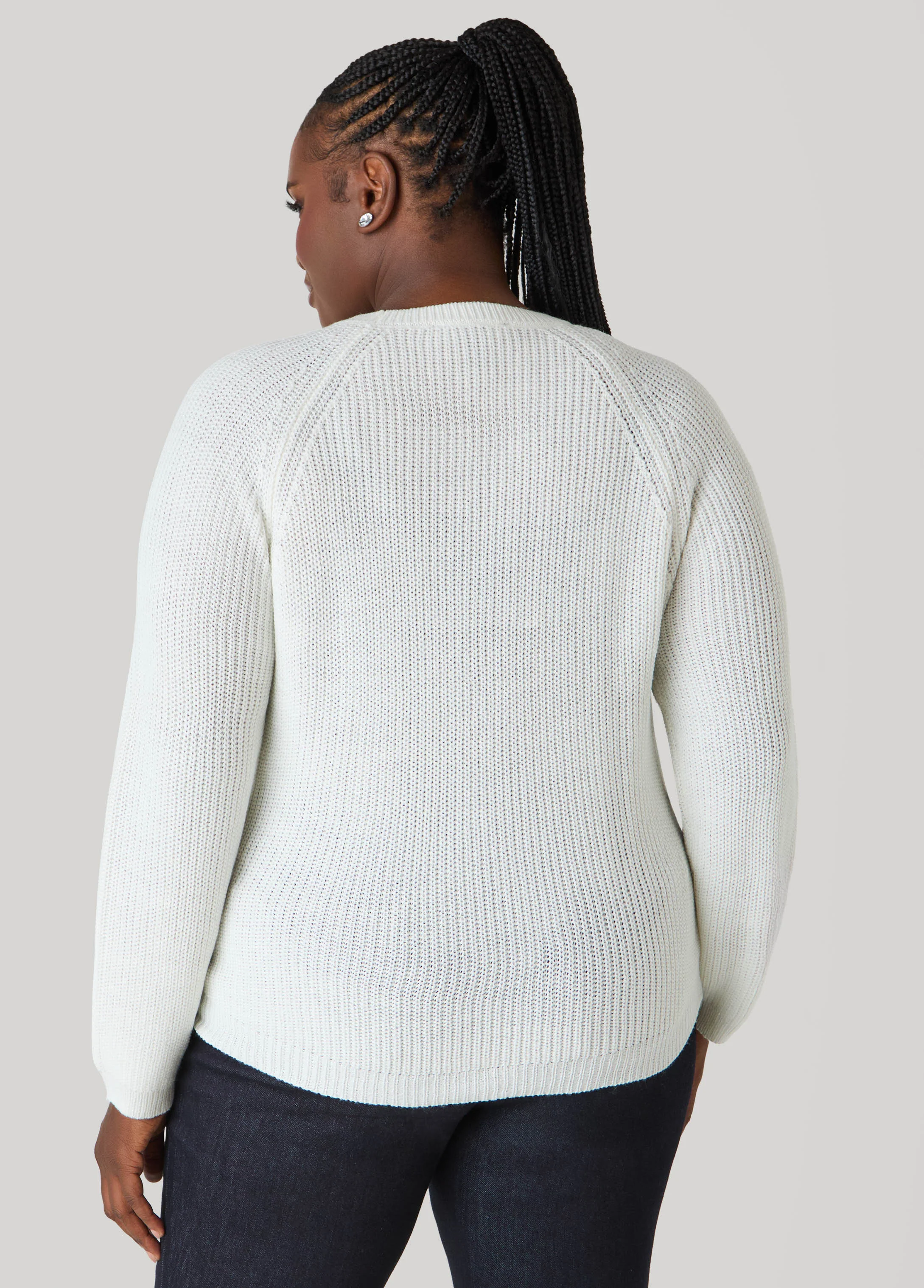 Ribbed Raglan Sweater - Image 16