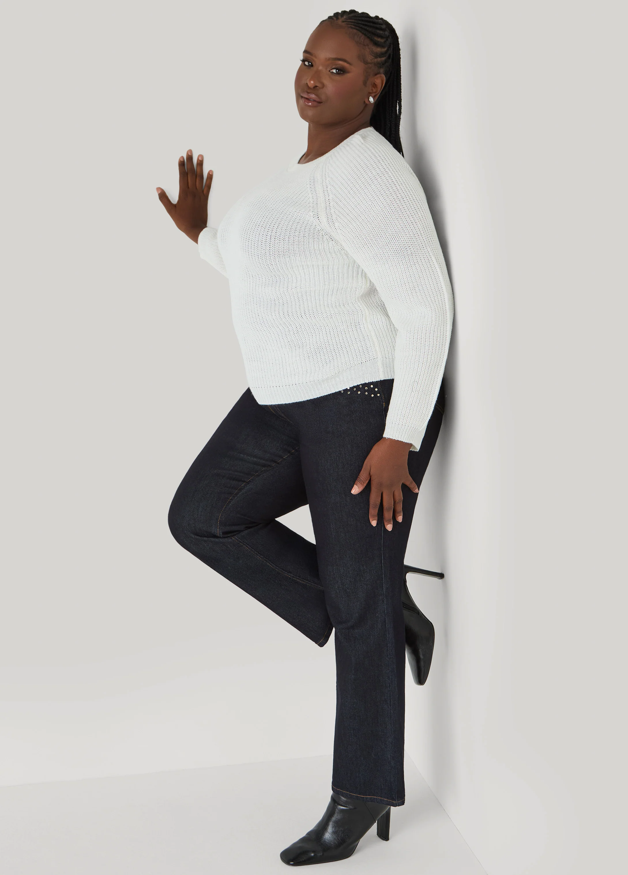Ribbed Raglan Sweater - Image 17