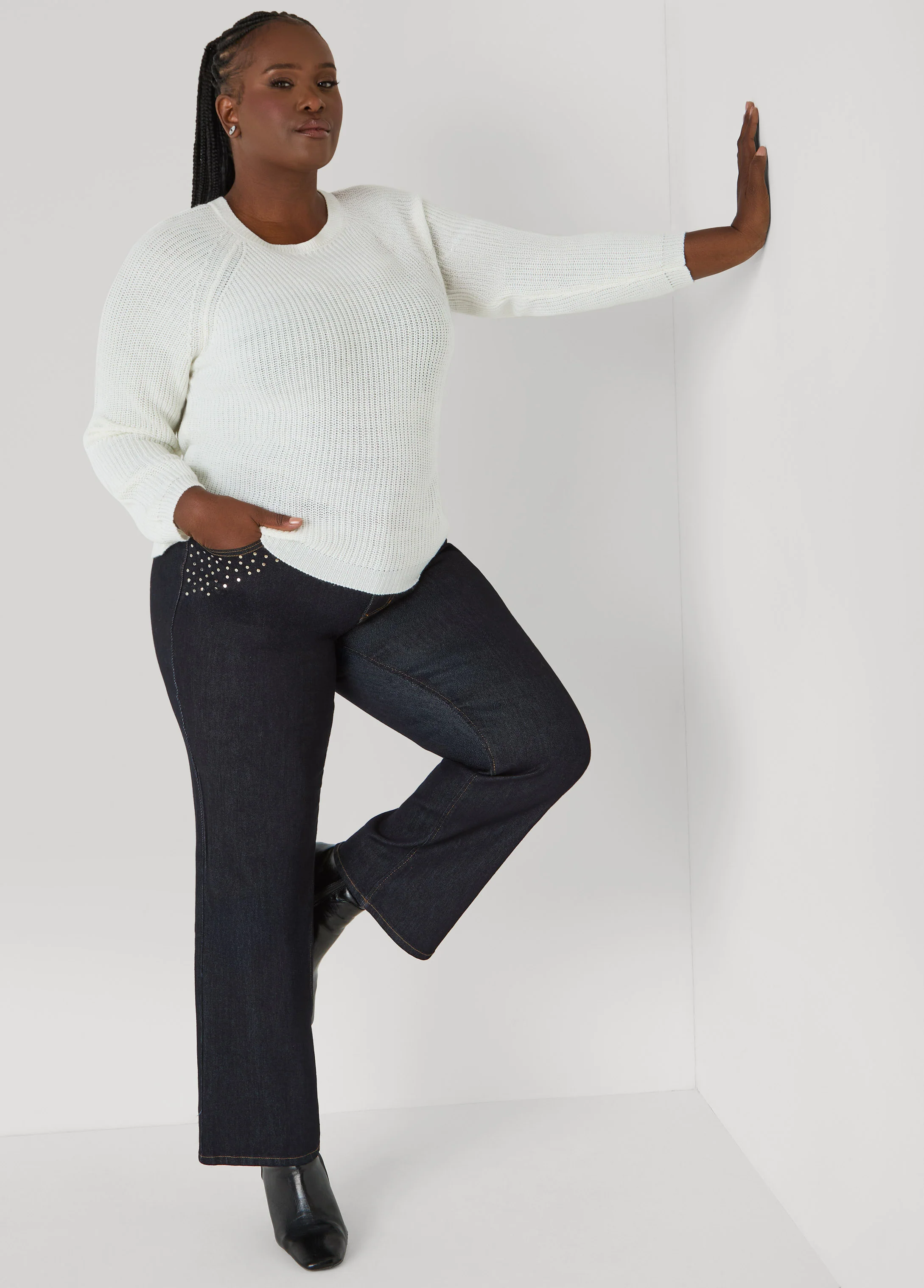 Ribbed Raglan Sweater - Image 18