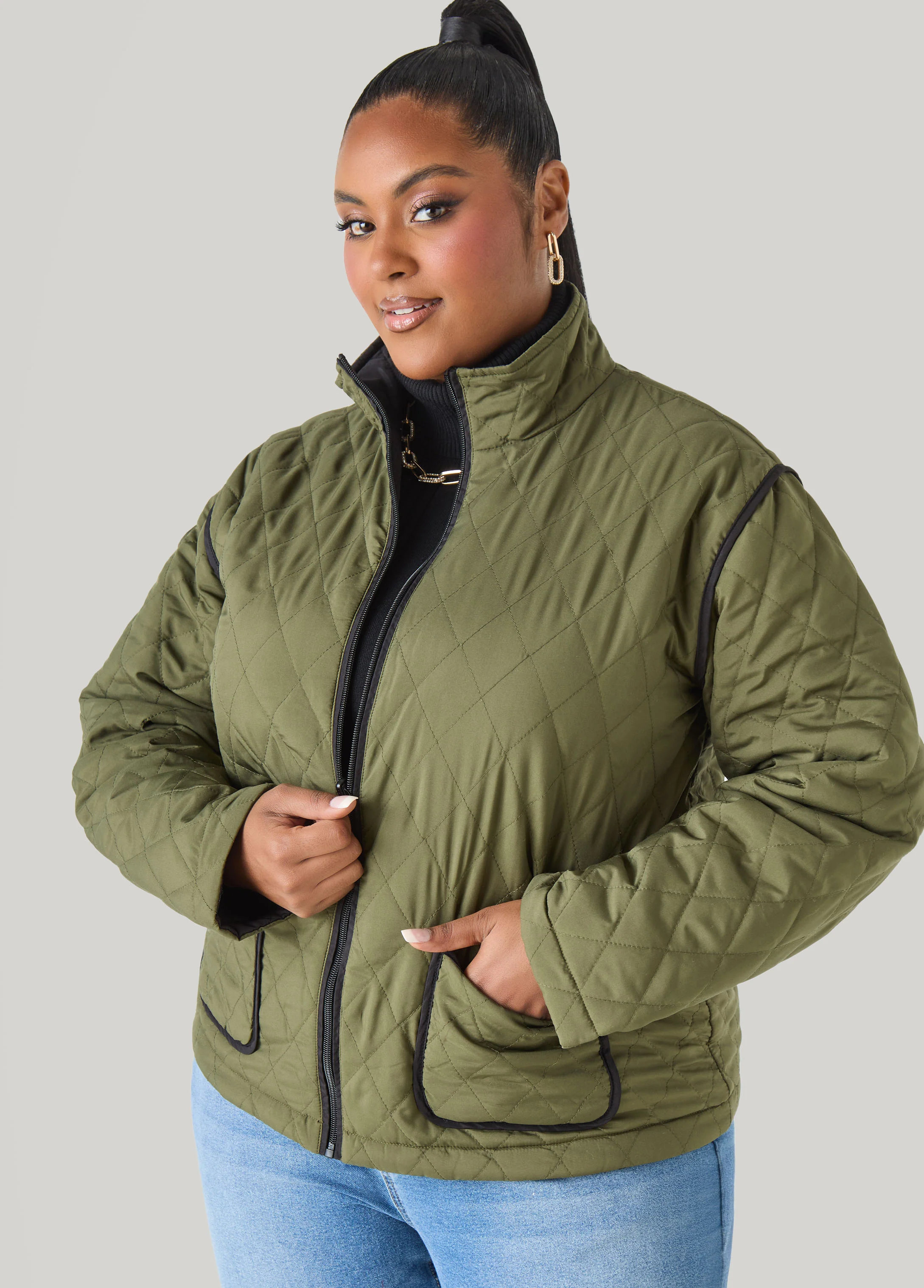 Reversible Quilted Barn Jacket - Image 10