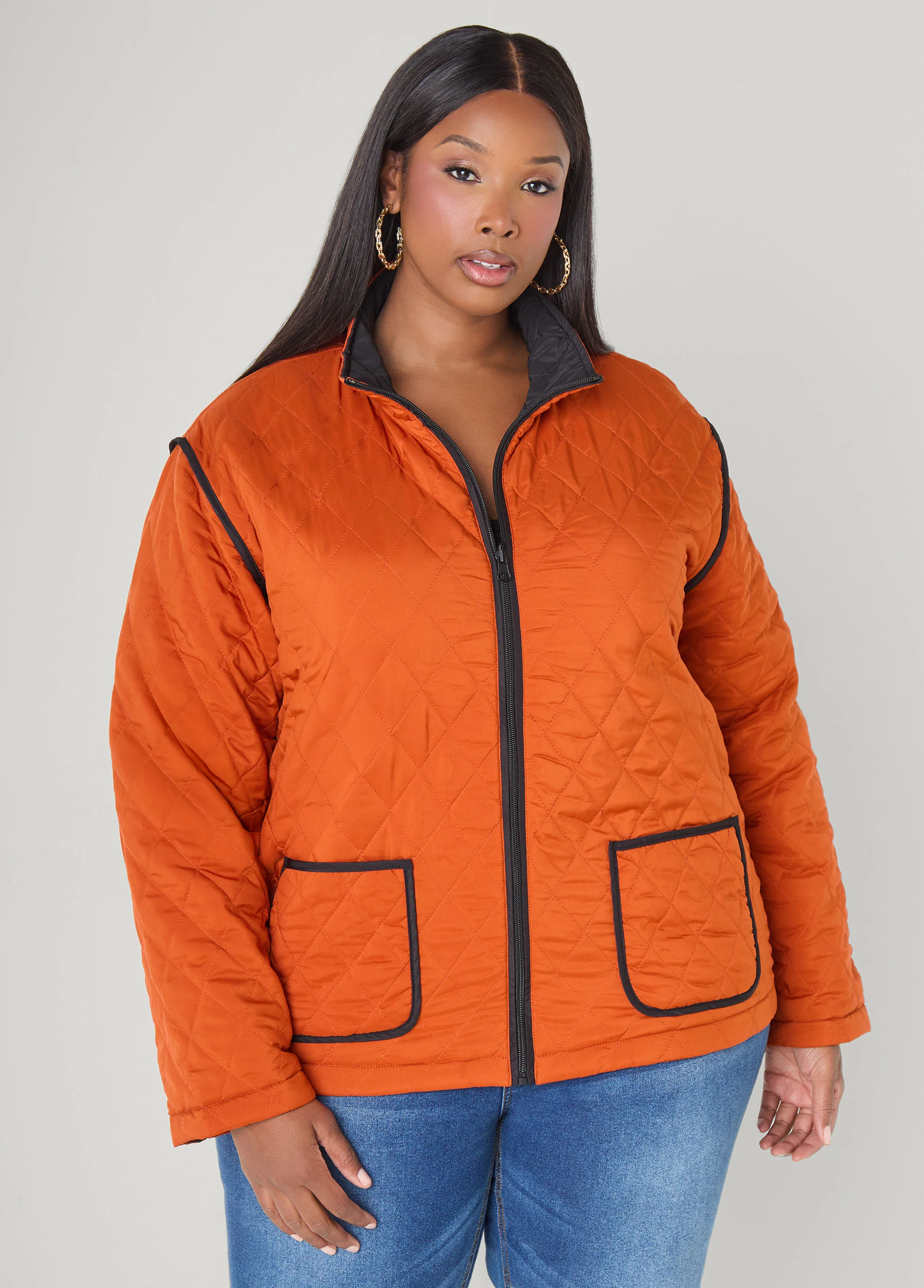 Reversible Quilted Barn Jacket - Image 4