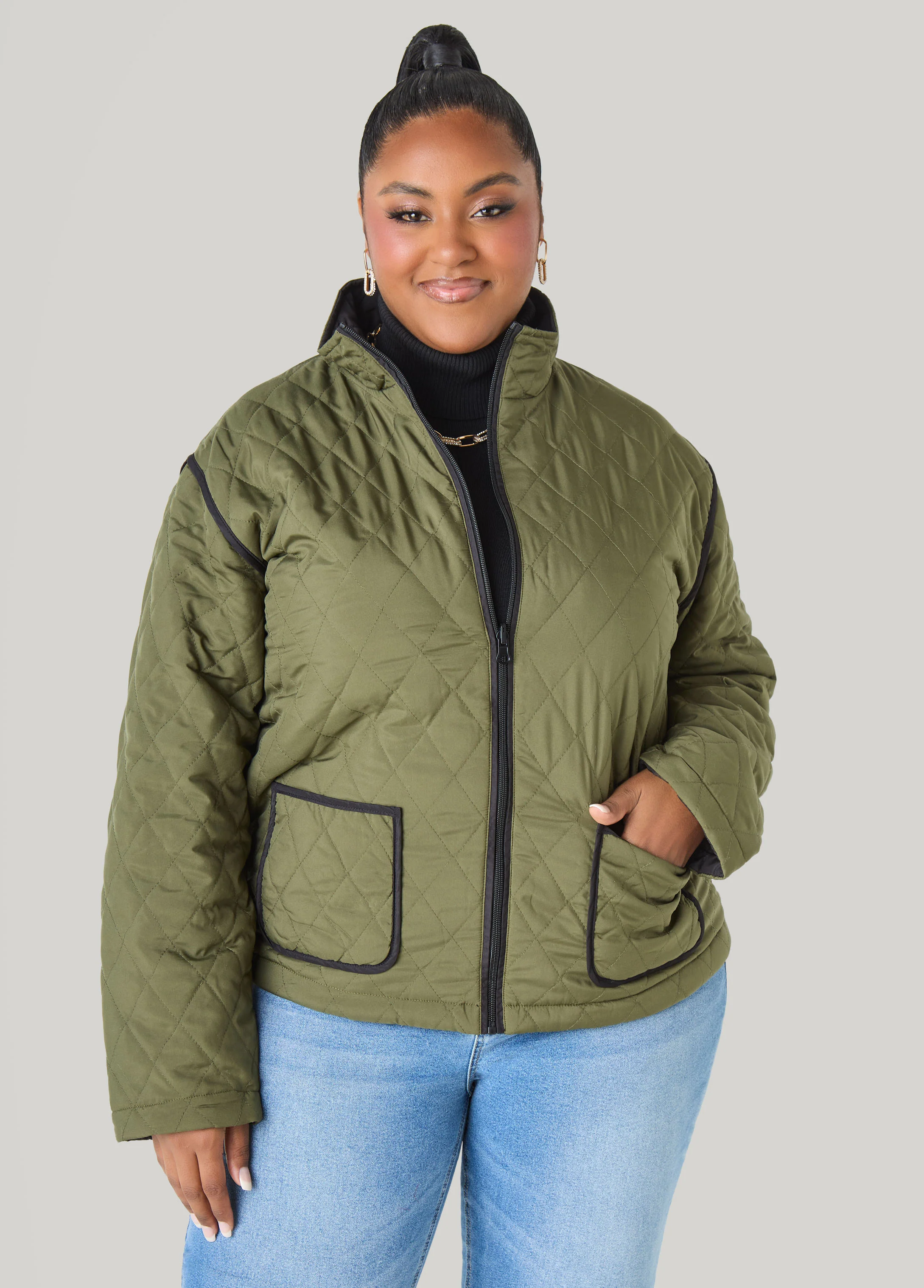 Reversible Quilted Barn Jacket - Image 6