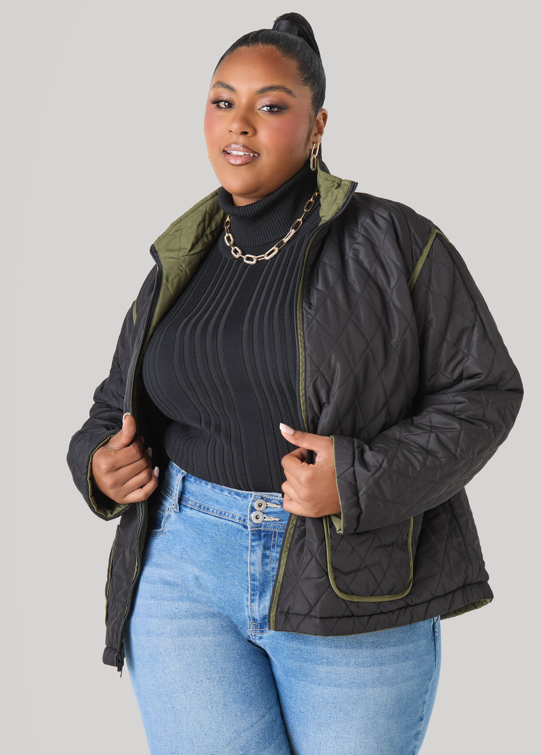 Reversible Quilted Barn Jacket - Image 7