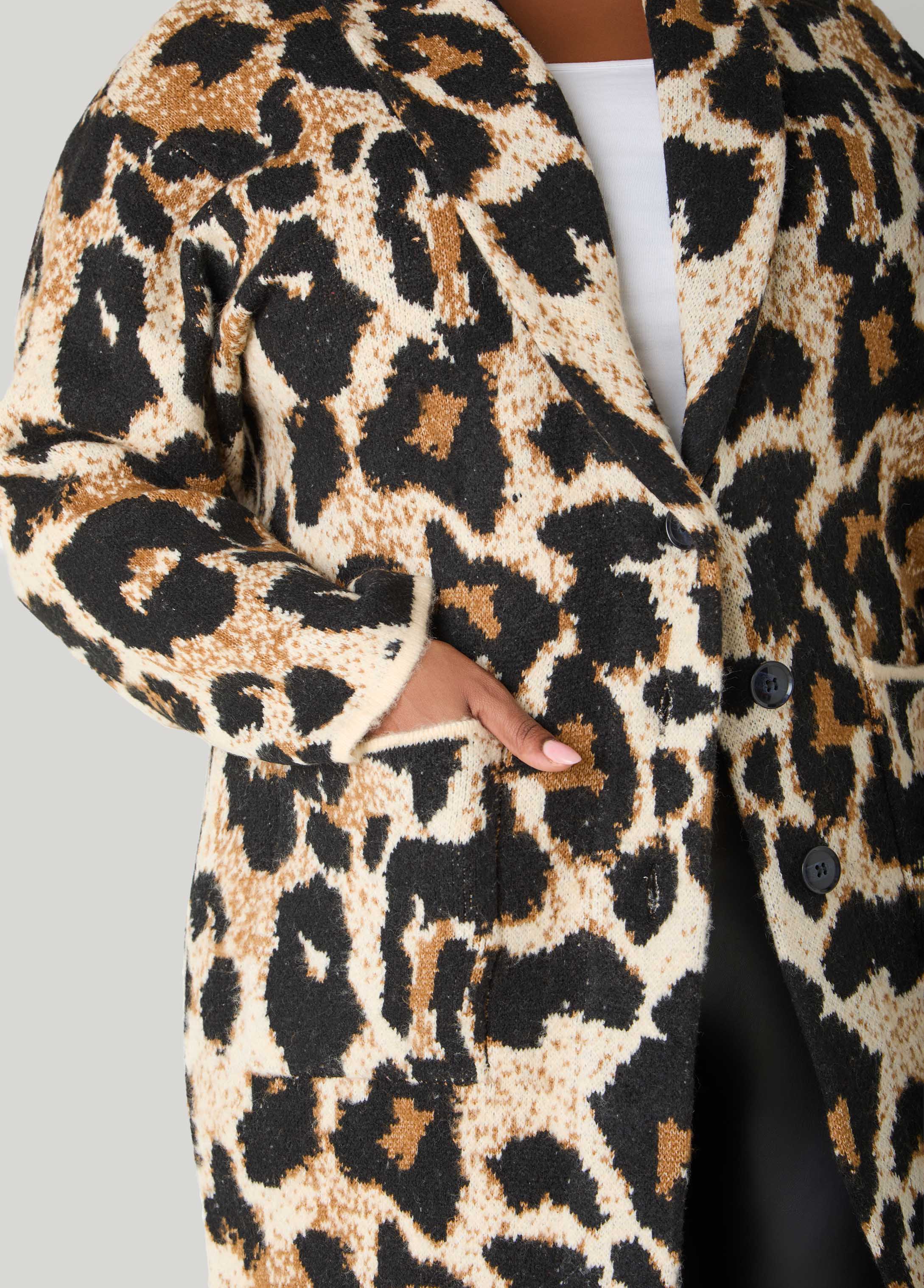 Shawl Collar Animal Duster - Image 2