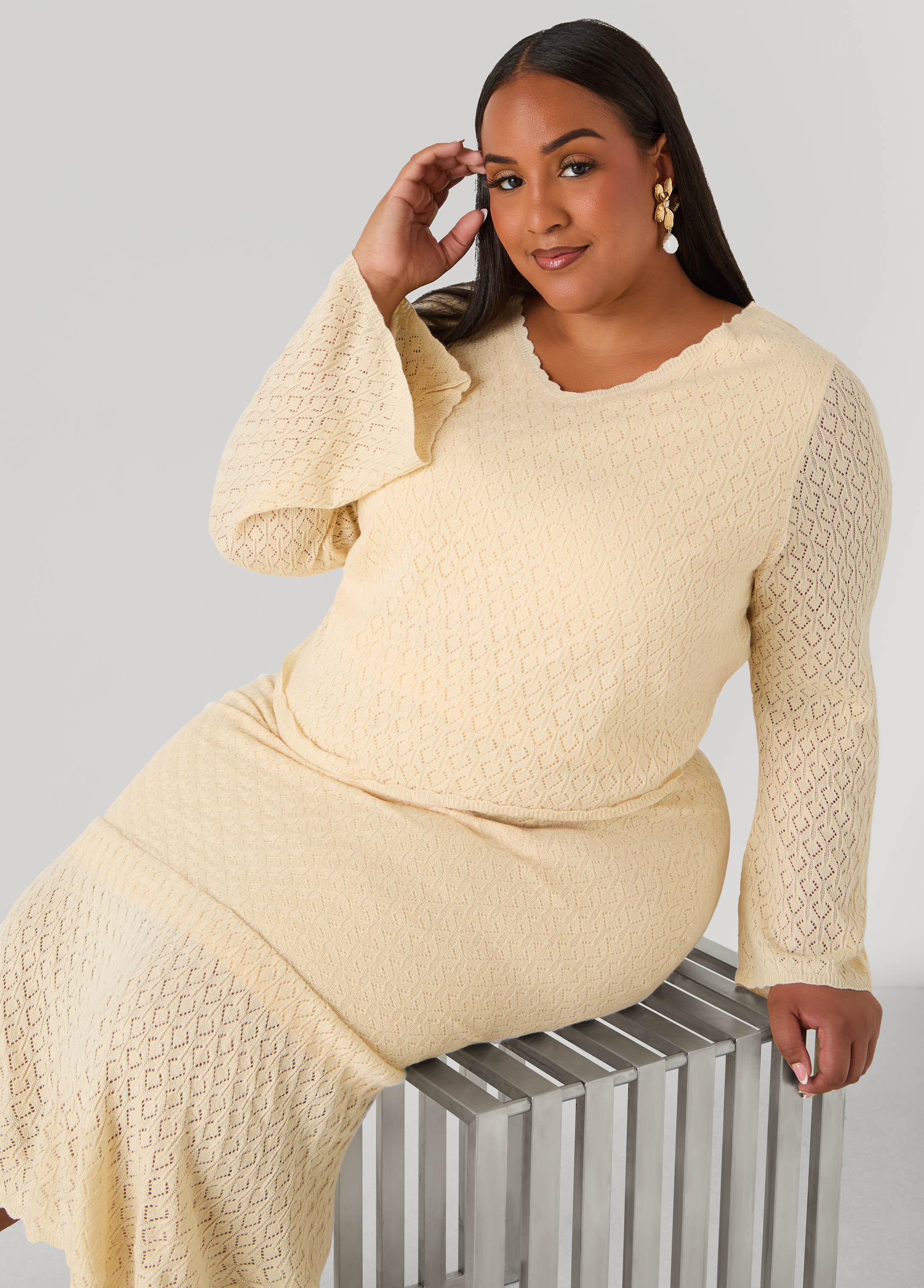 Pointelle Knit Top - Image 8