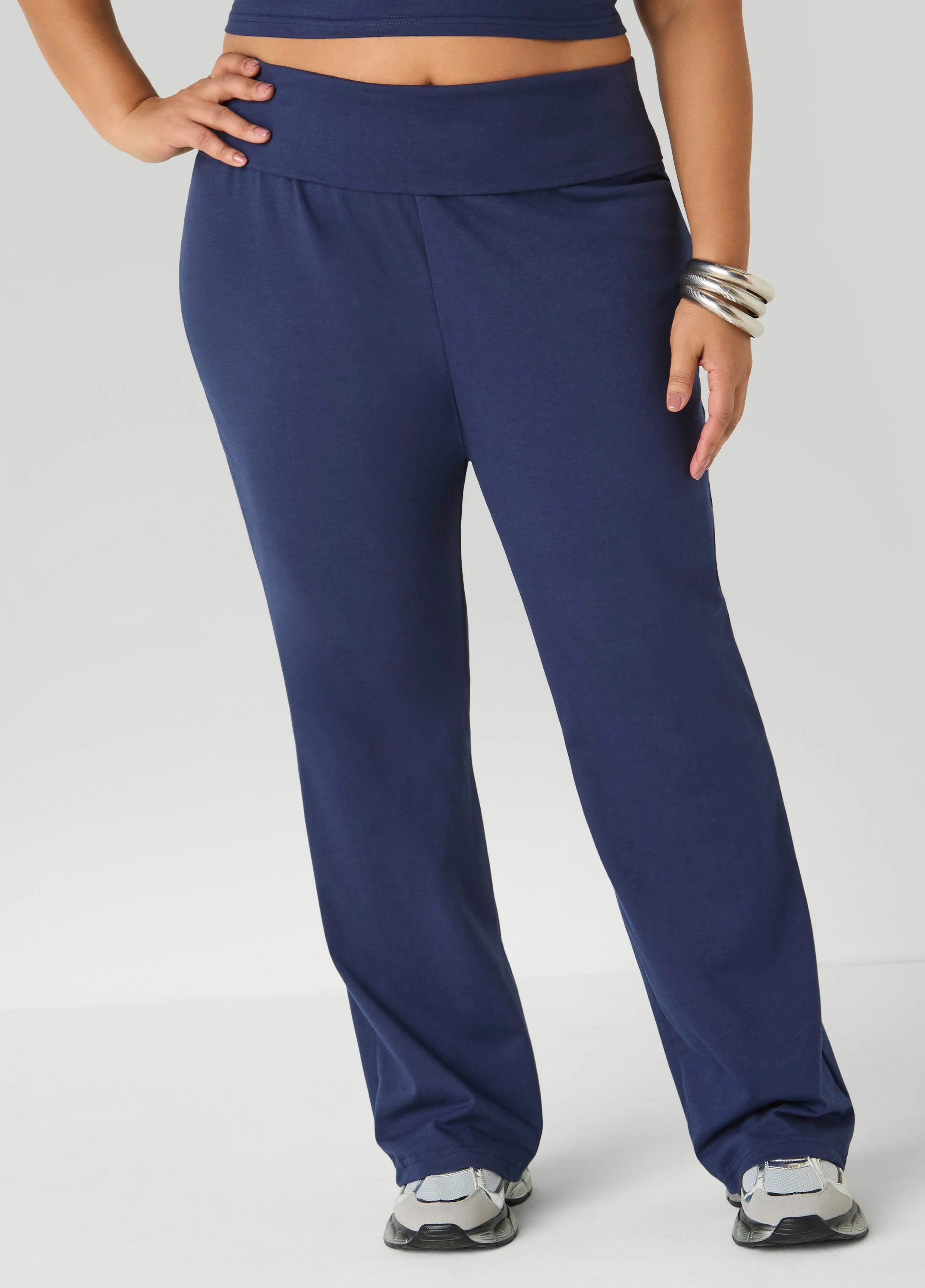 Foldover Straight Leg Pants - Image 4