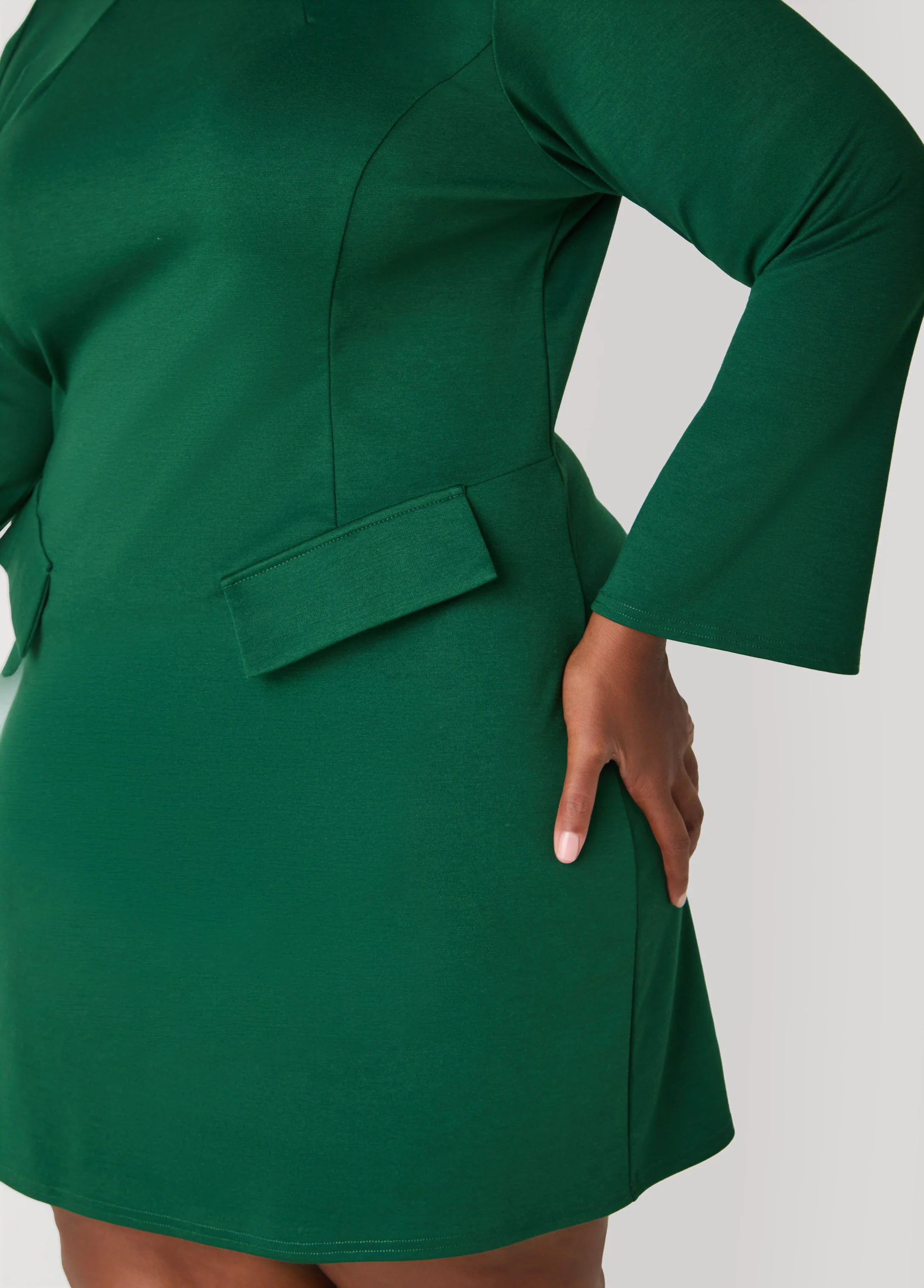 Split Bell Cuff Mini Dress - Image 8