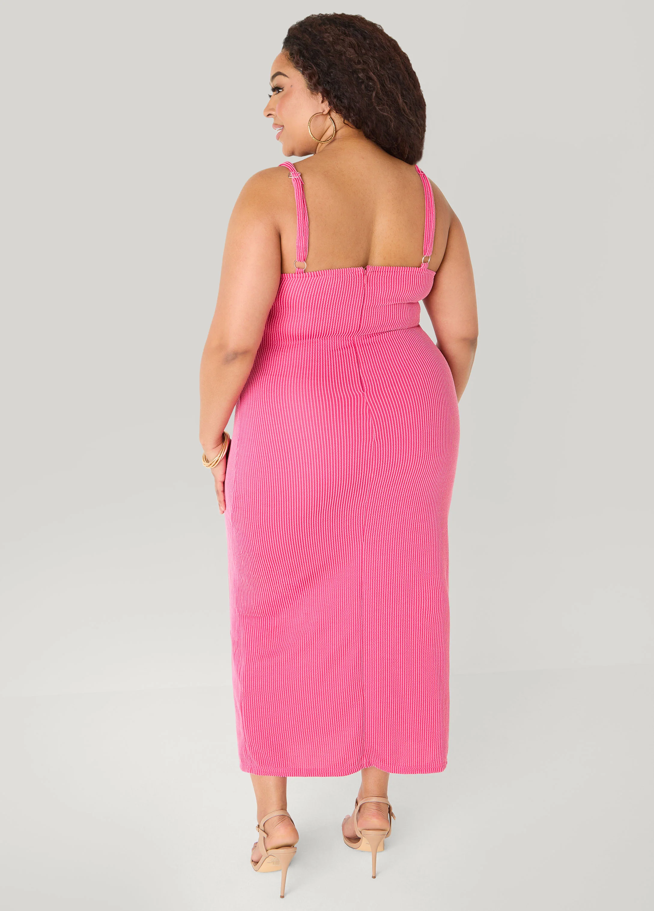 Ribbed Maxi Bodycon Dress - Image 2